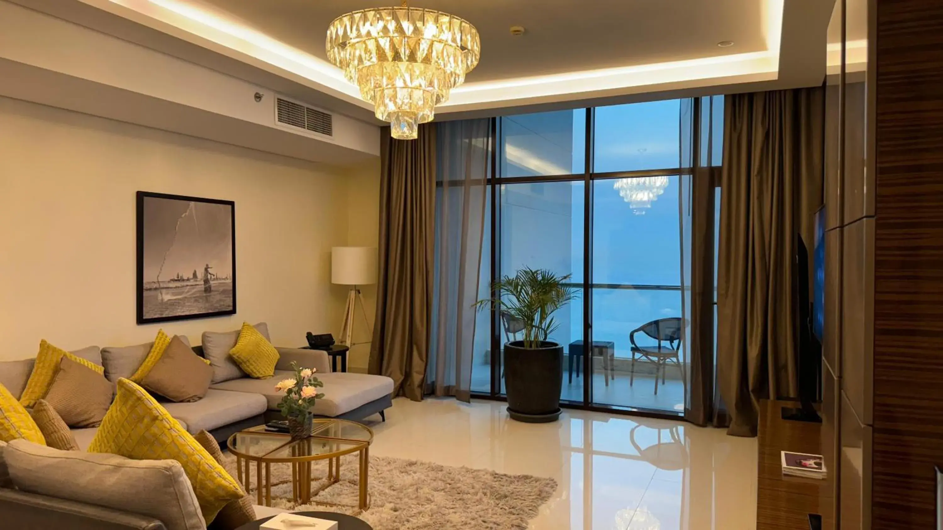 Living room in Lagoona Beach Luxury Resort and Spa Living room in Lagoona Beach Luxury Resort and Spa