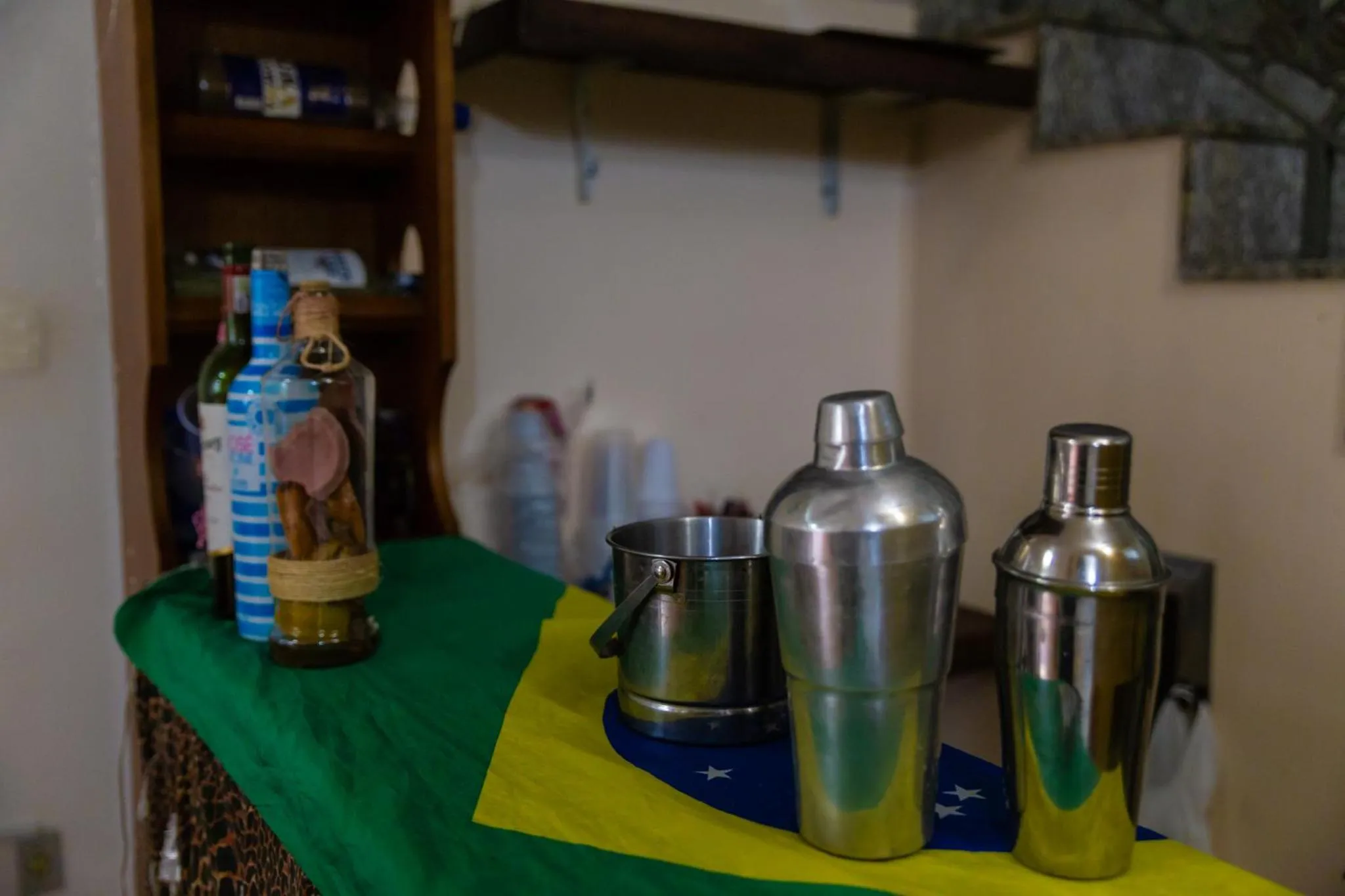 Kitchen or kitchenette in Solar Hostel Beach Copacabana