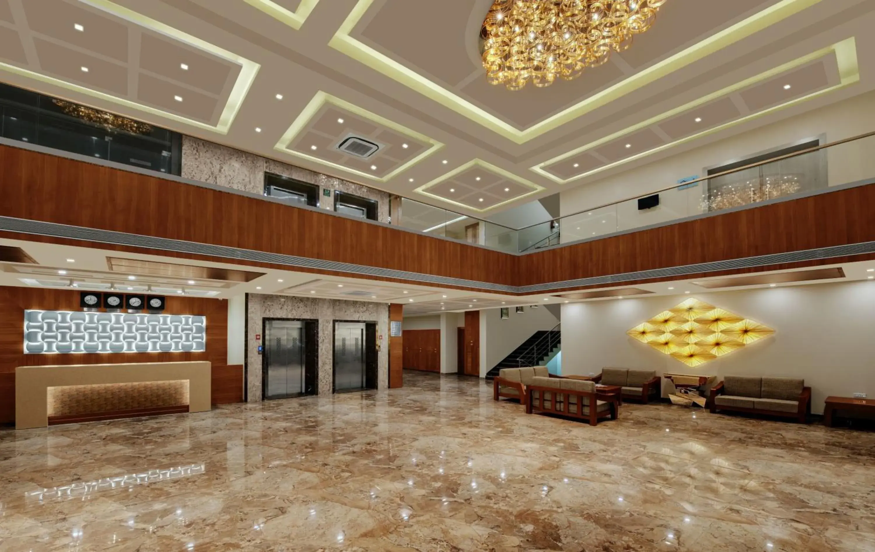 Lobby or reception in The Fern Residency Somnath Lobby or reception in The Fern Residency Somnath