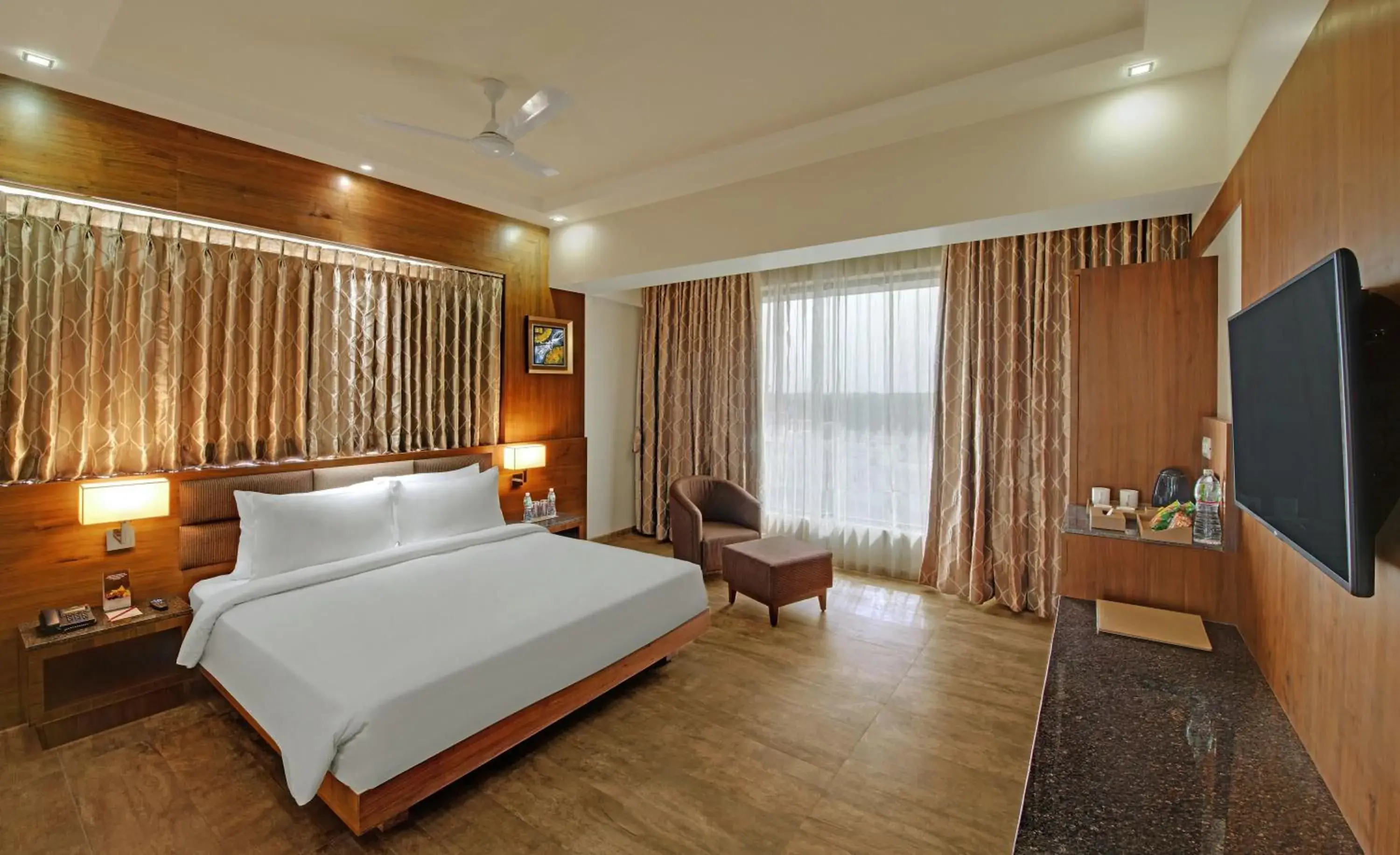 Bed in The Fern Residency Somnath Bed in The Fern Residency Somnath