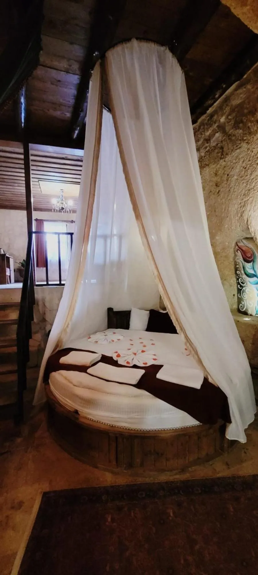 Bed in Vanessa Cave Hotel