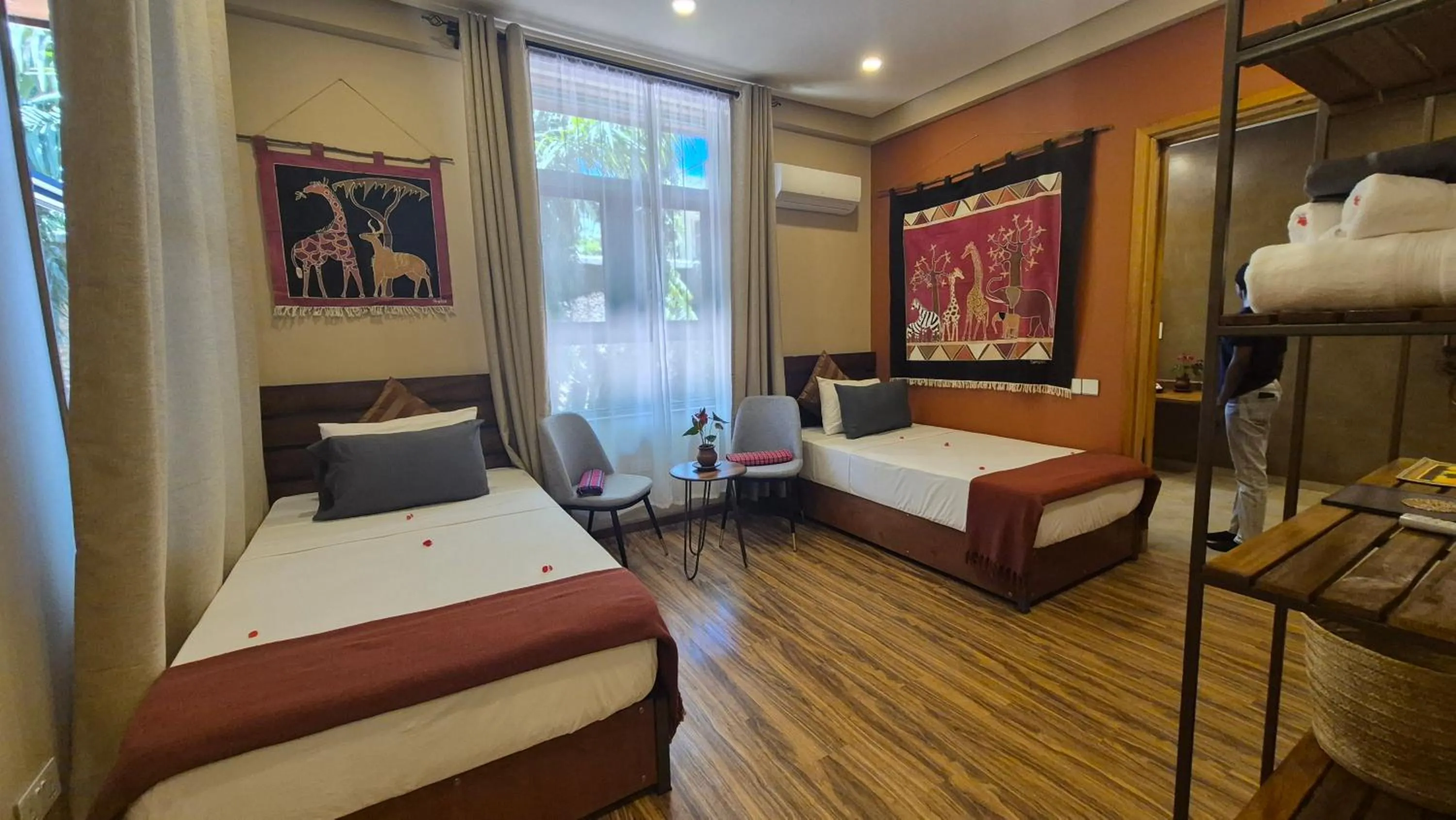 Twin Room - single occupancy - Disability Access in Explorers Kilimanjaro Boutique Hotel