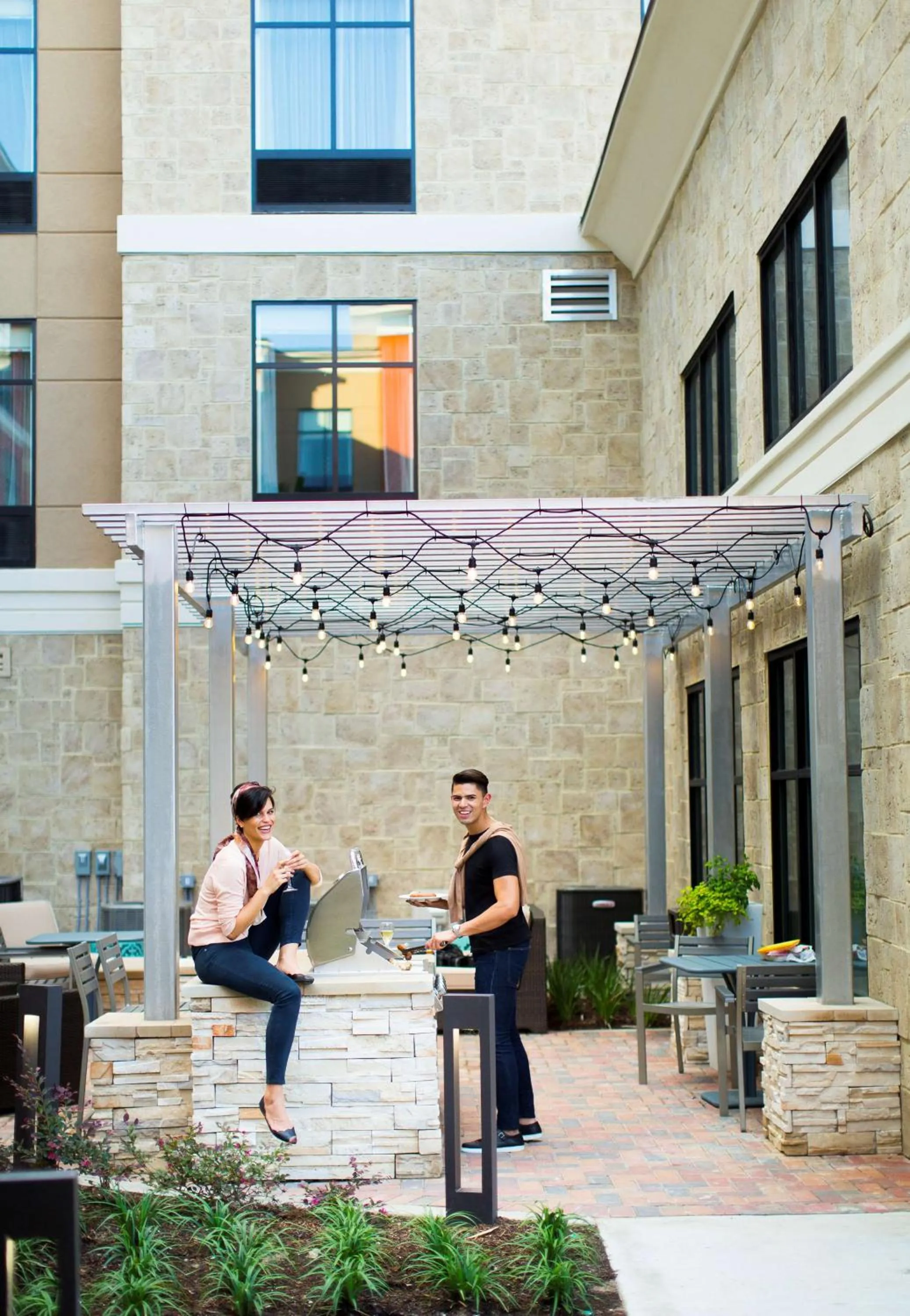 Patio in Homewood Suites by Hilton Houston/Katy Mills Mall