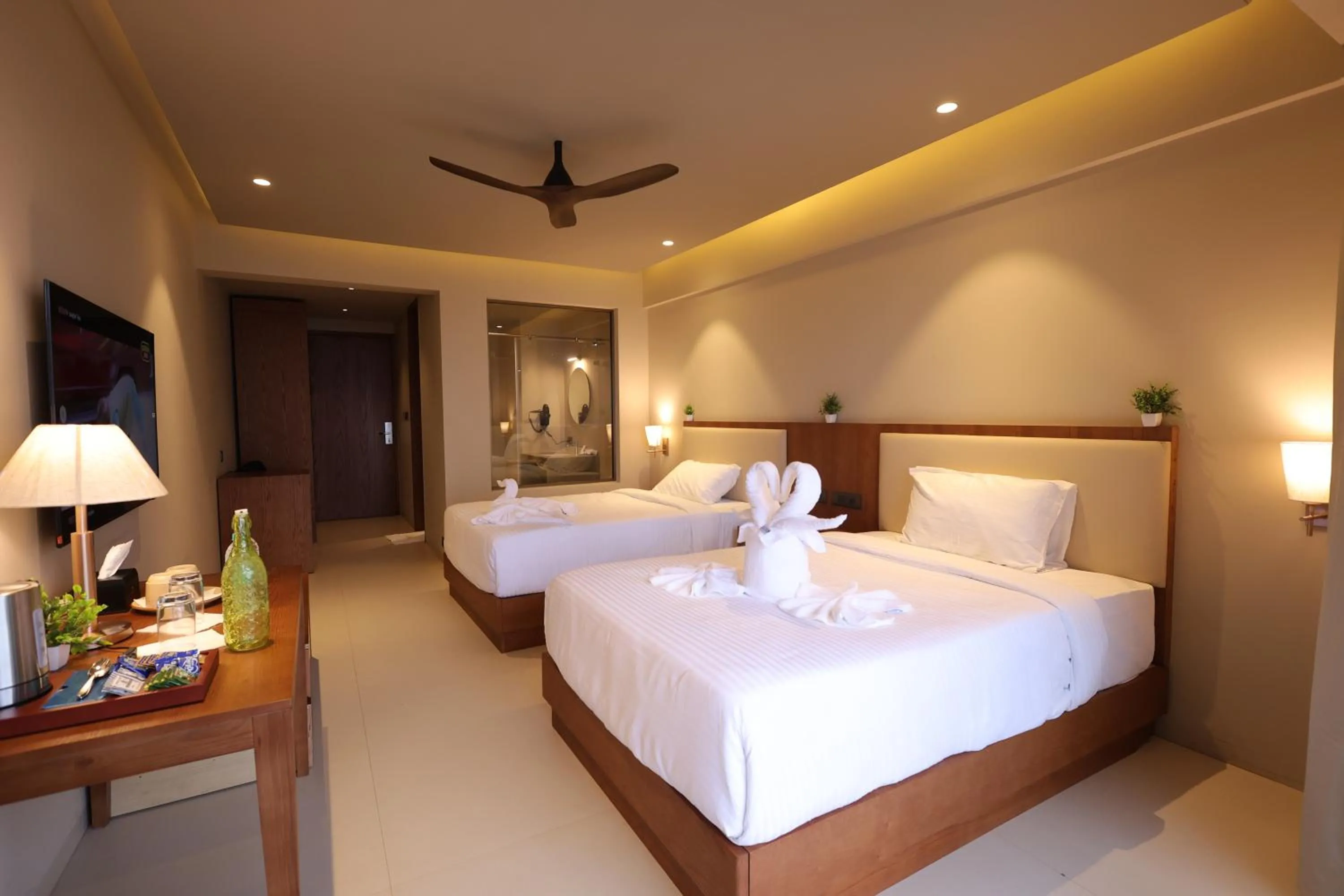 Bed in Ayati Resort & Spa