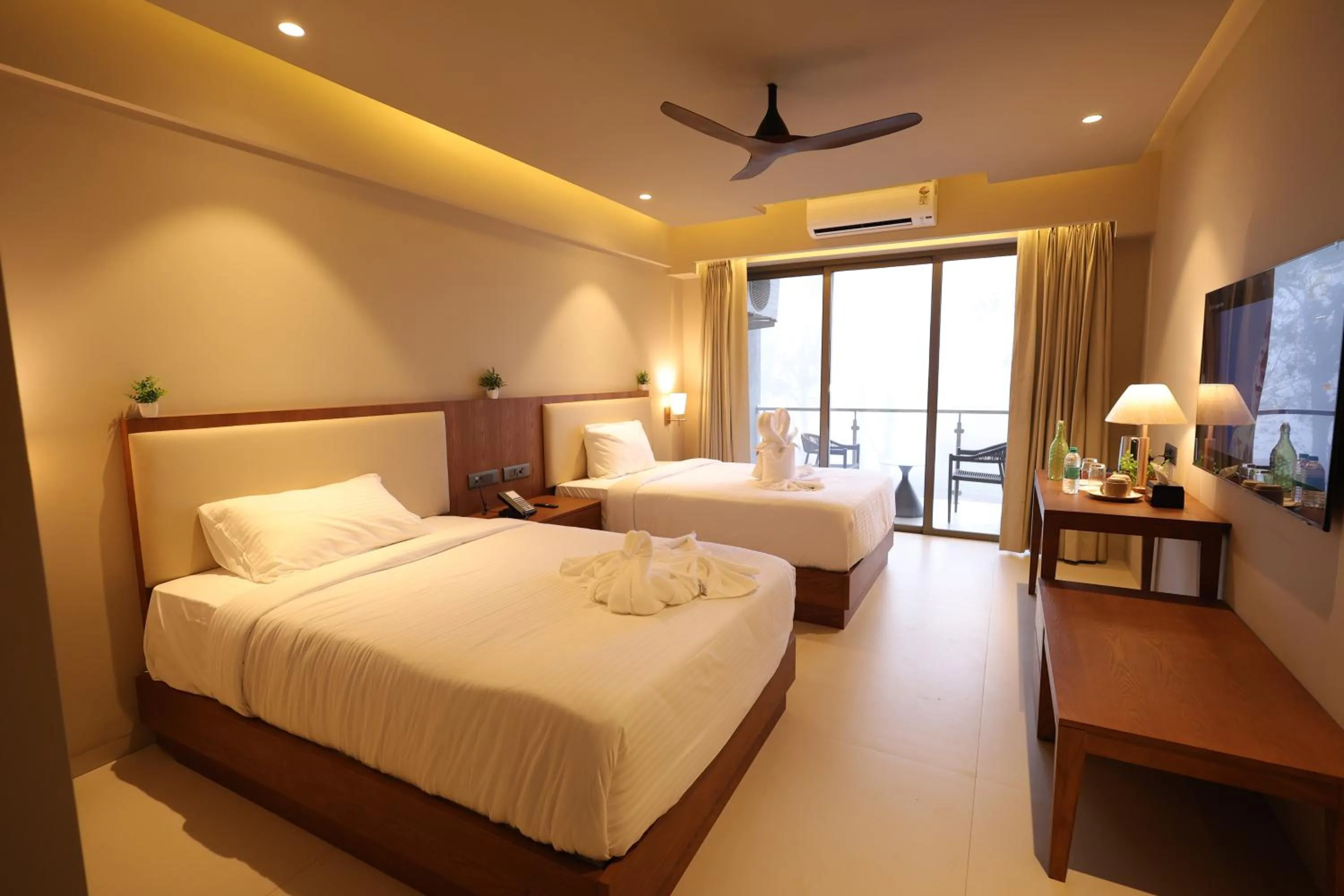 Bed in Ayati Resort & Spa