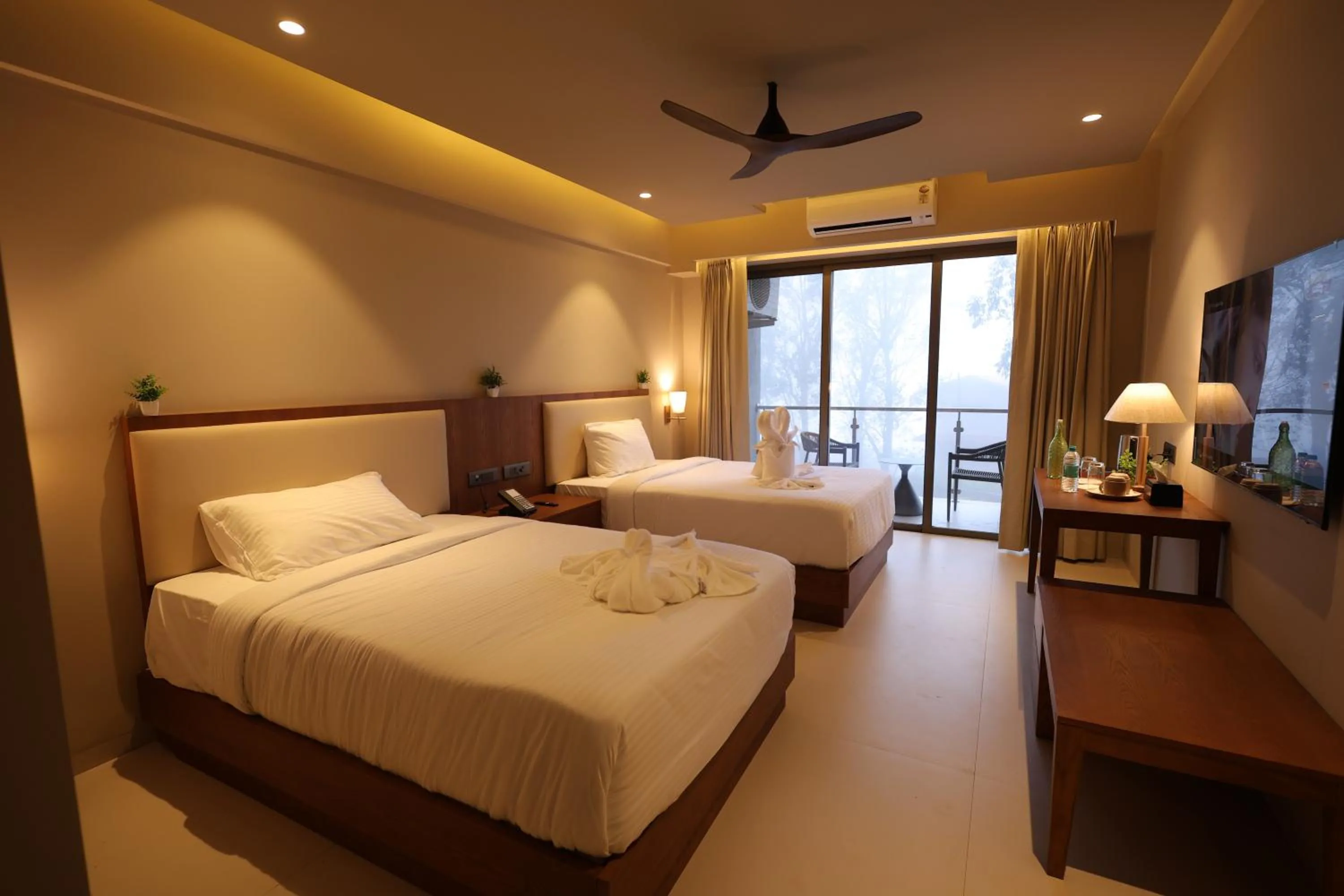 Bed in Ayati Resort & Spa