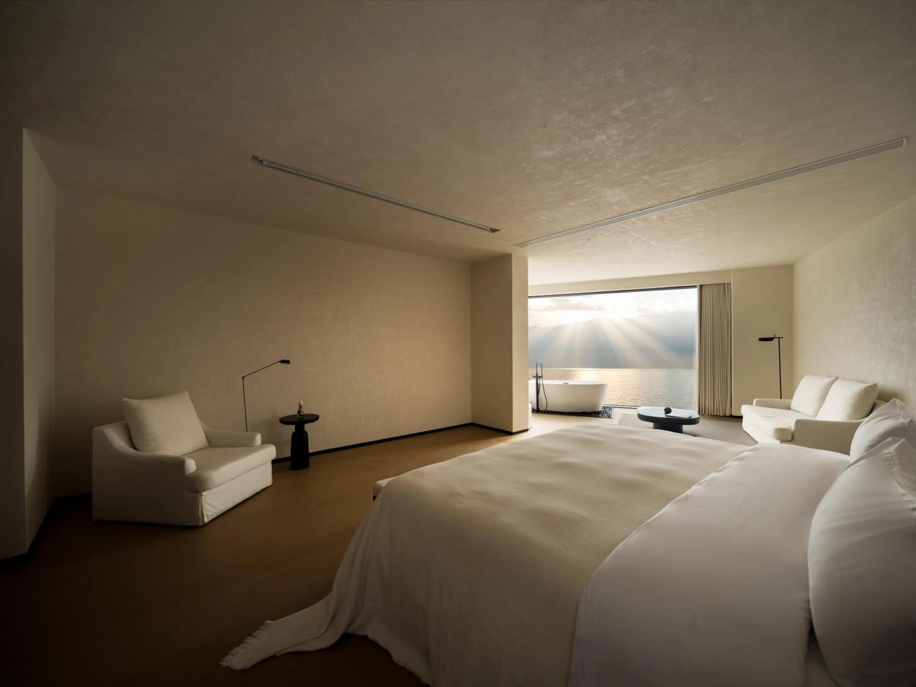 Bed in YS Seaview Hotel