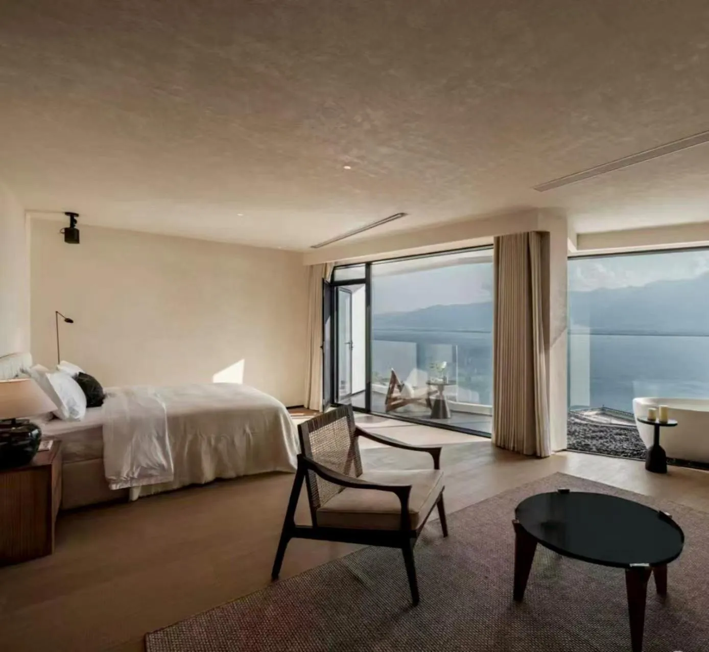 Bed in YS Seaview Hotel