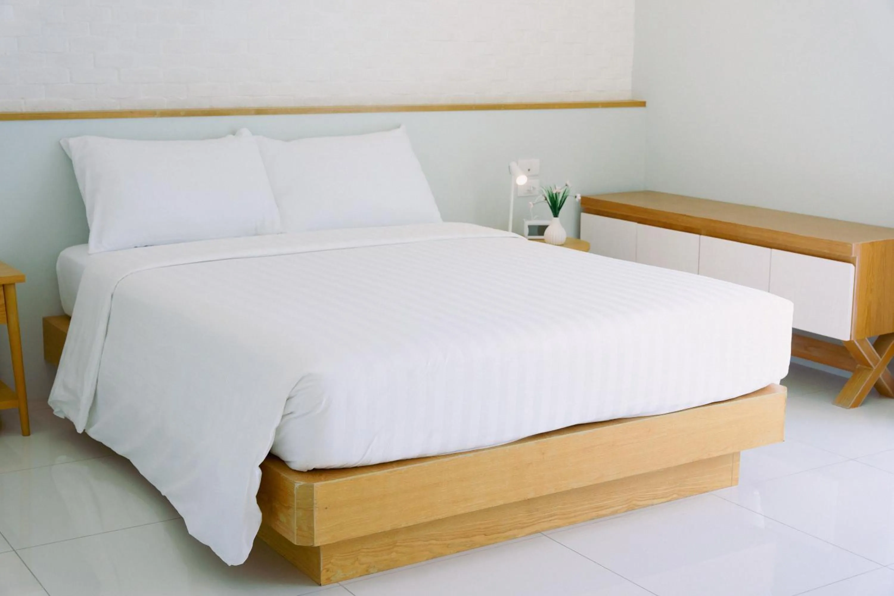 Bed in Go2bed Pattaya Hotel