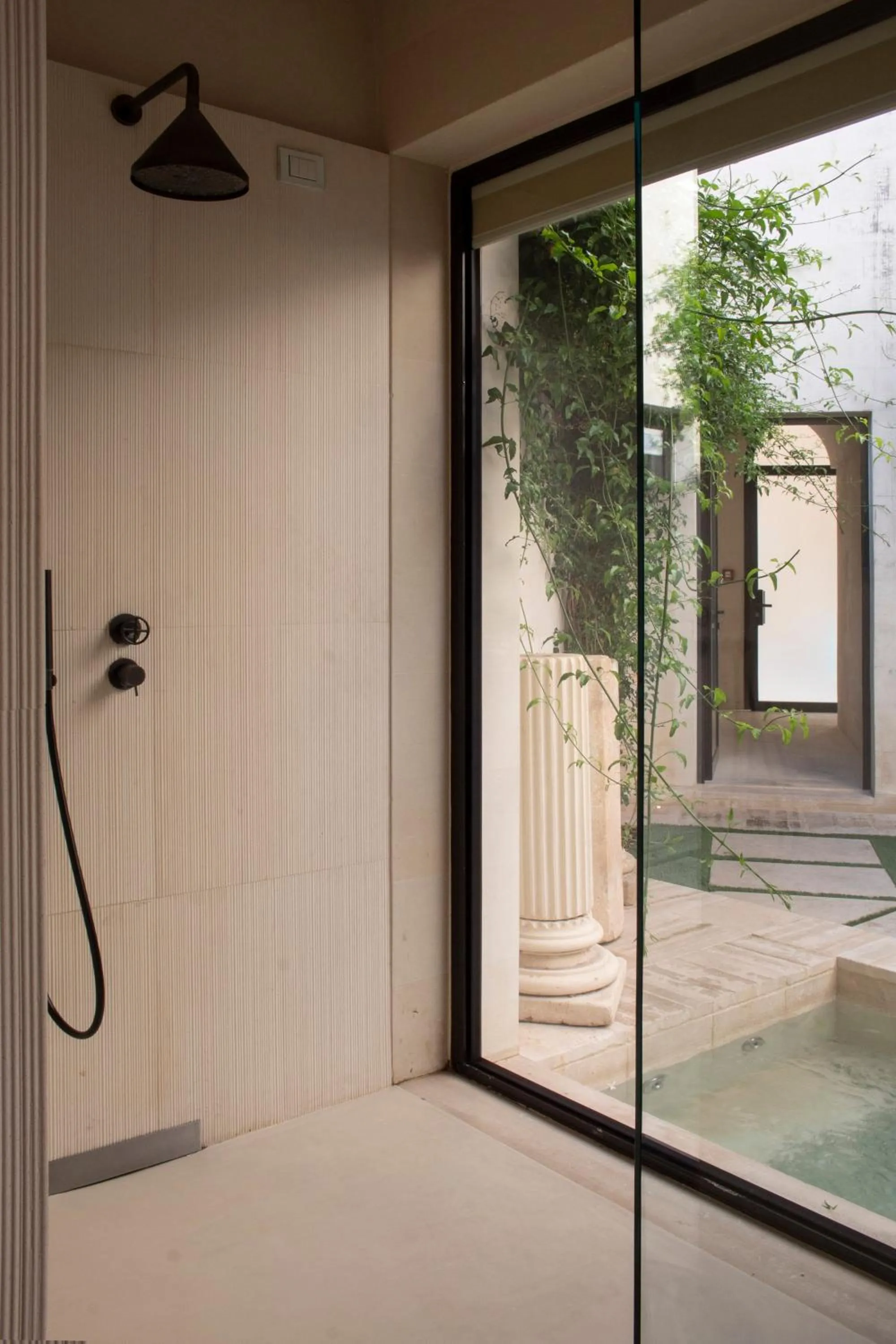 Shower in La Fiermontina Luxury Home Hotel