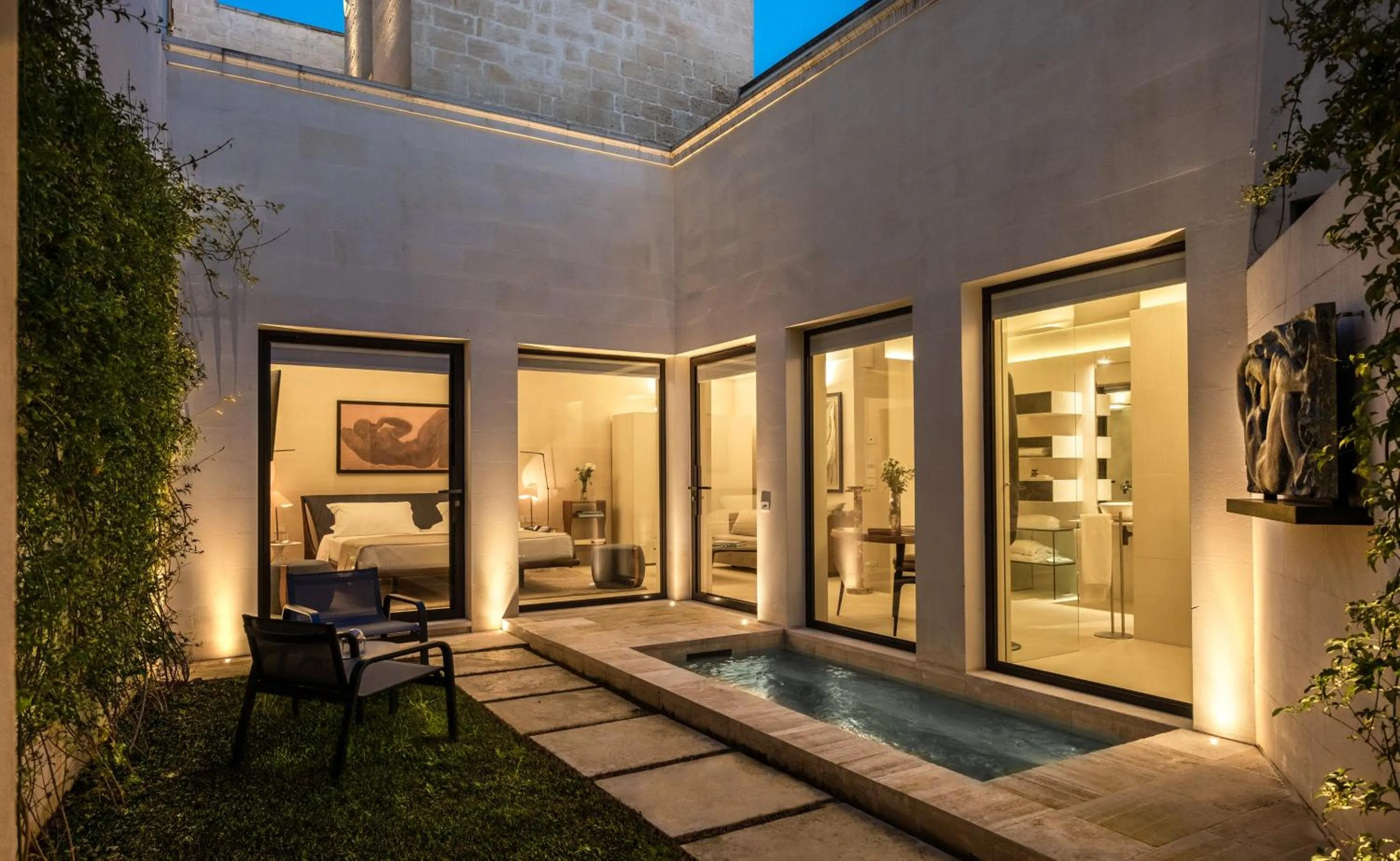 Patio in La Fiermontina Luxury Home Hotel