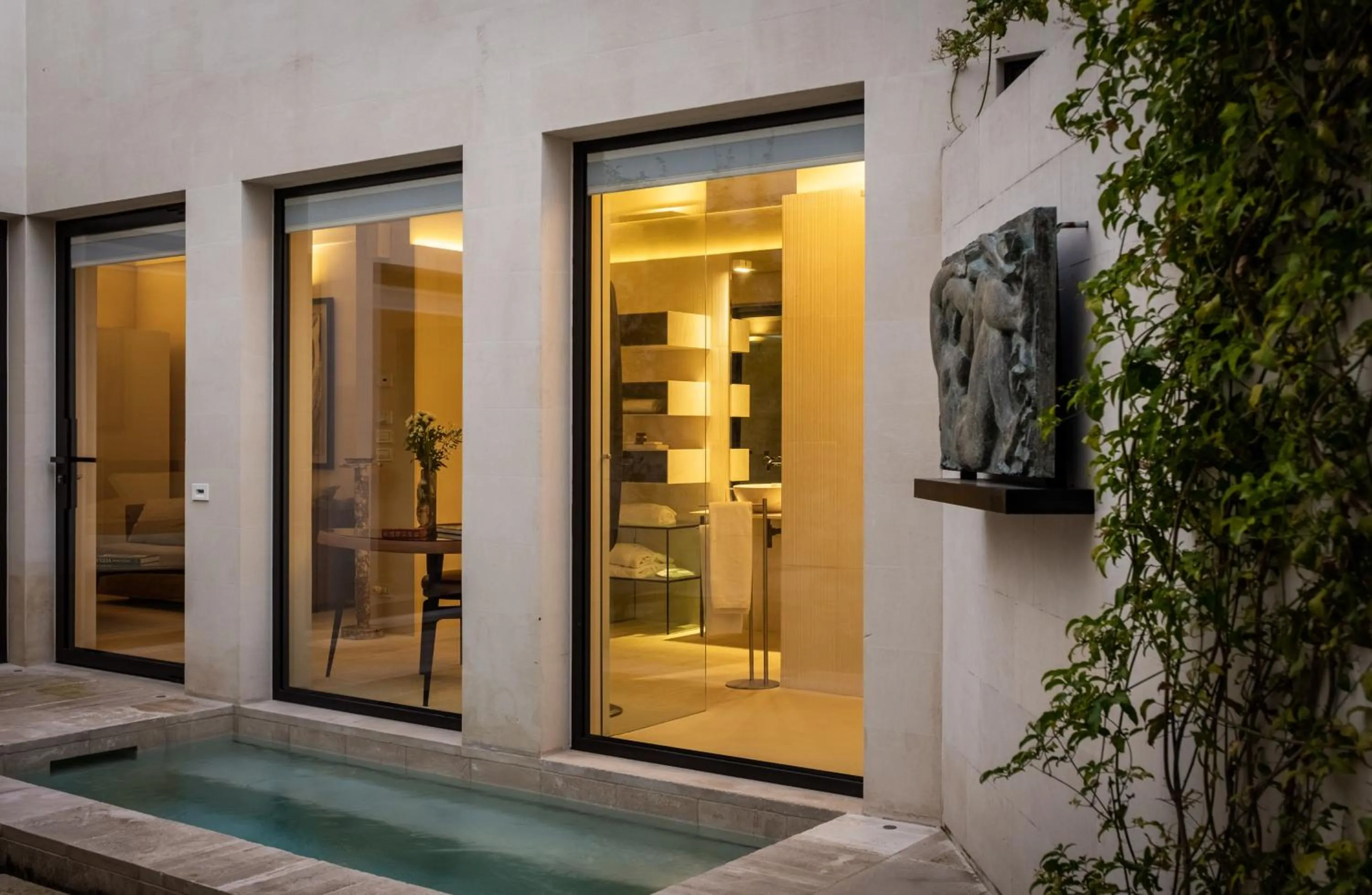 Pool view in La Fiermontina Luxury Home Hotel