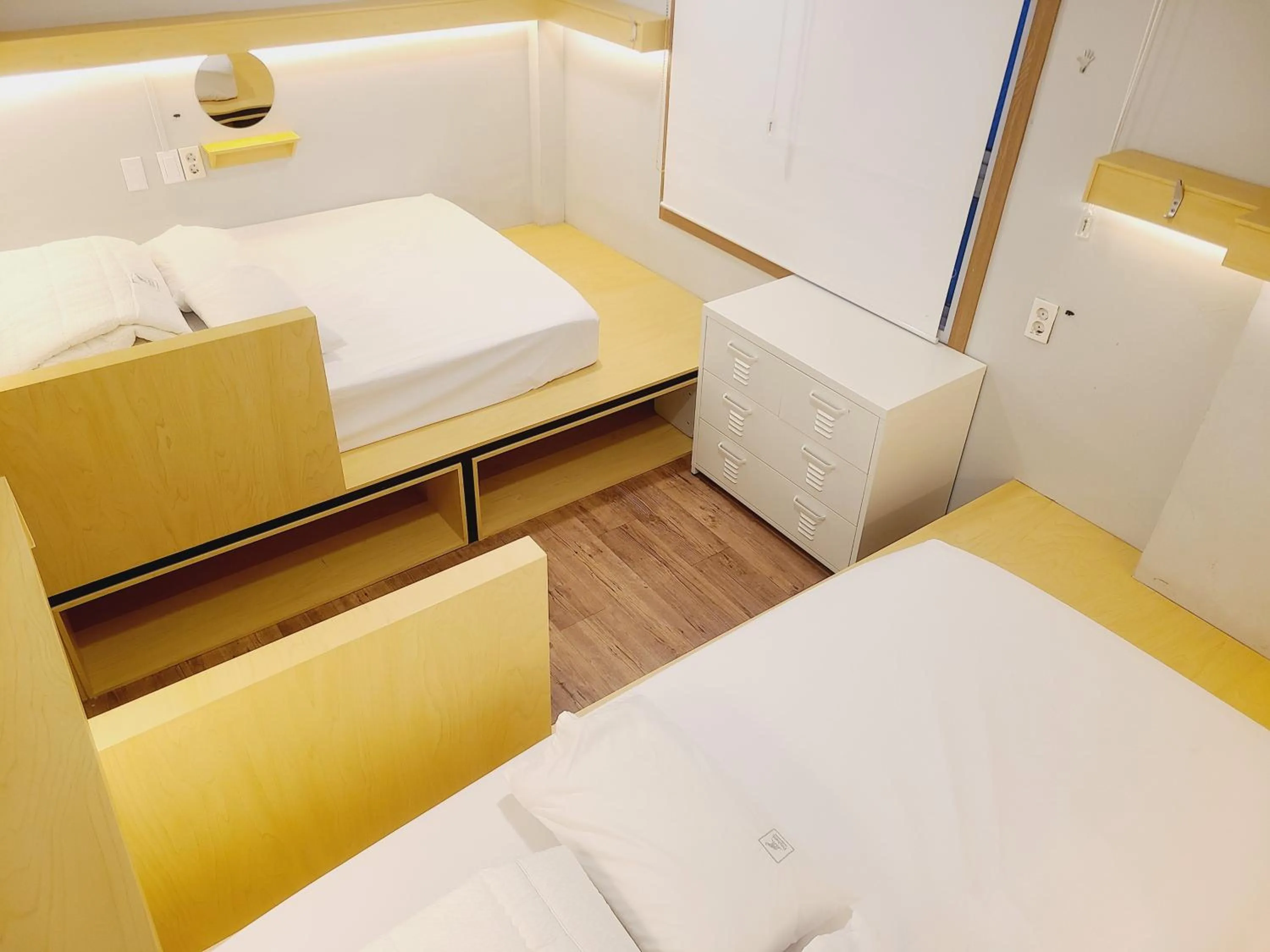 Bed in Elephant Hostel Nampo