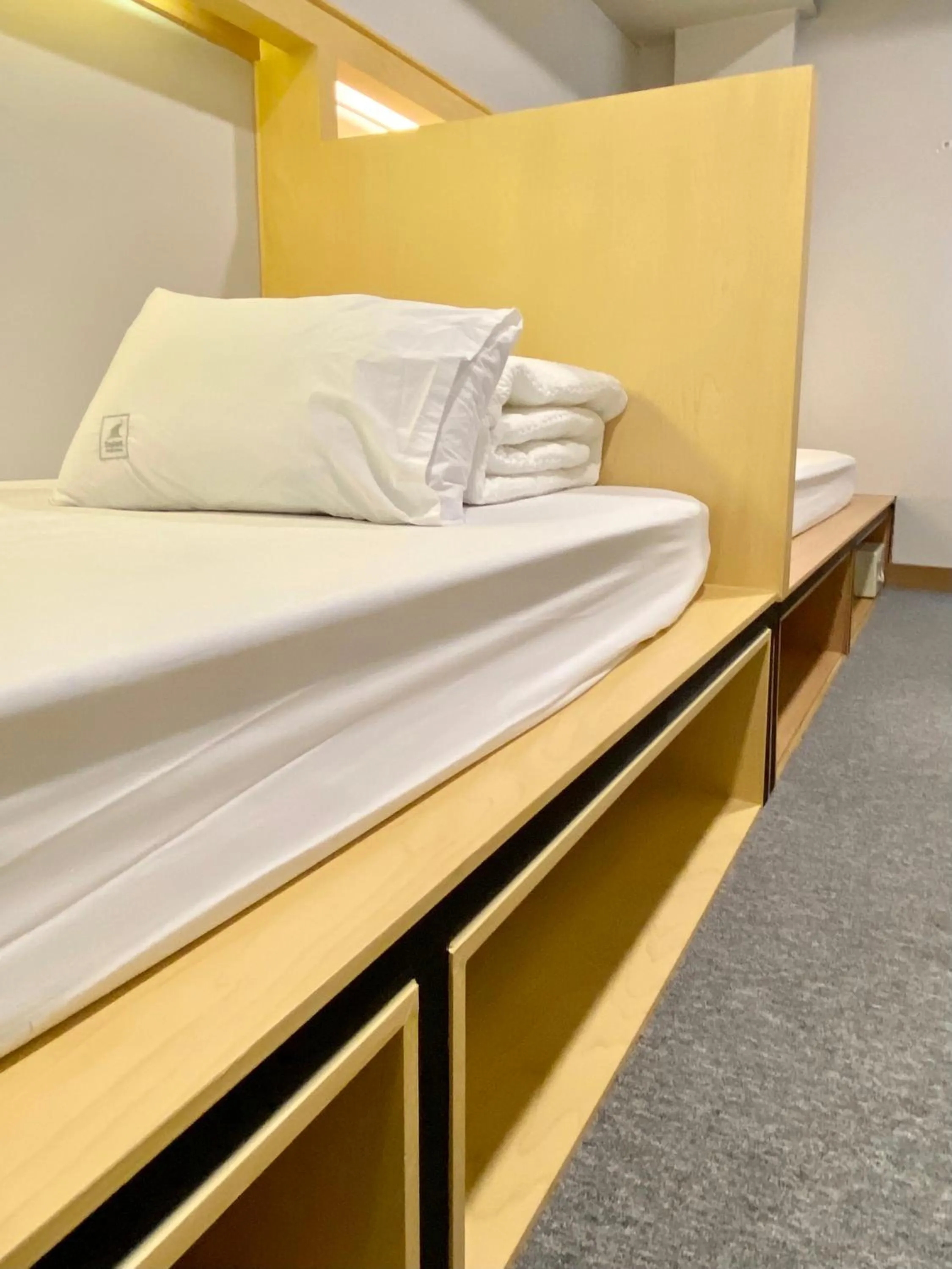 Bed in Elephant Hostel Nampo