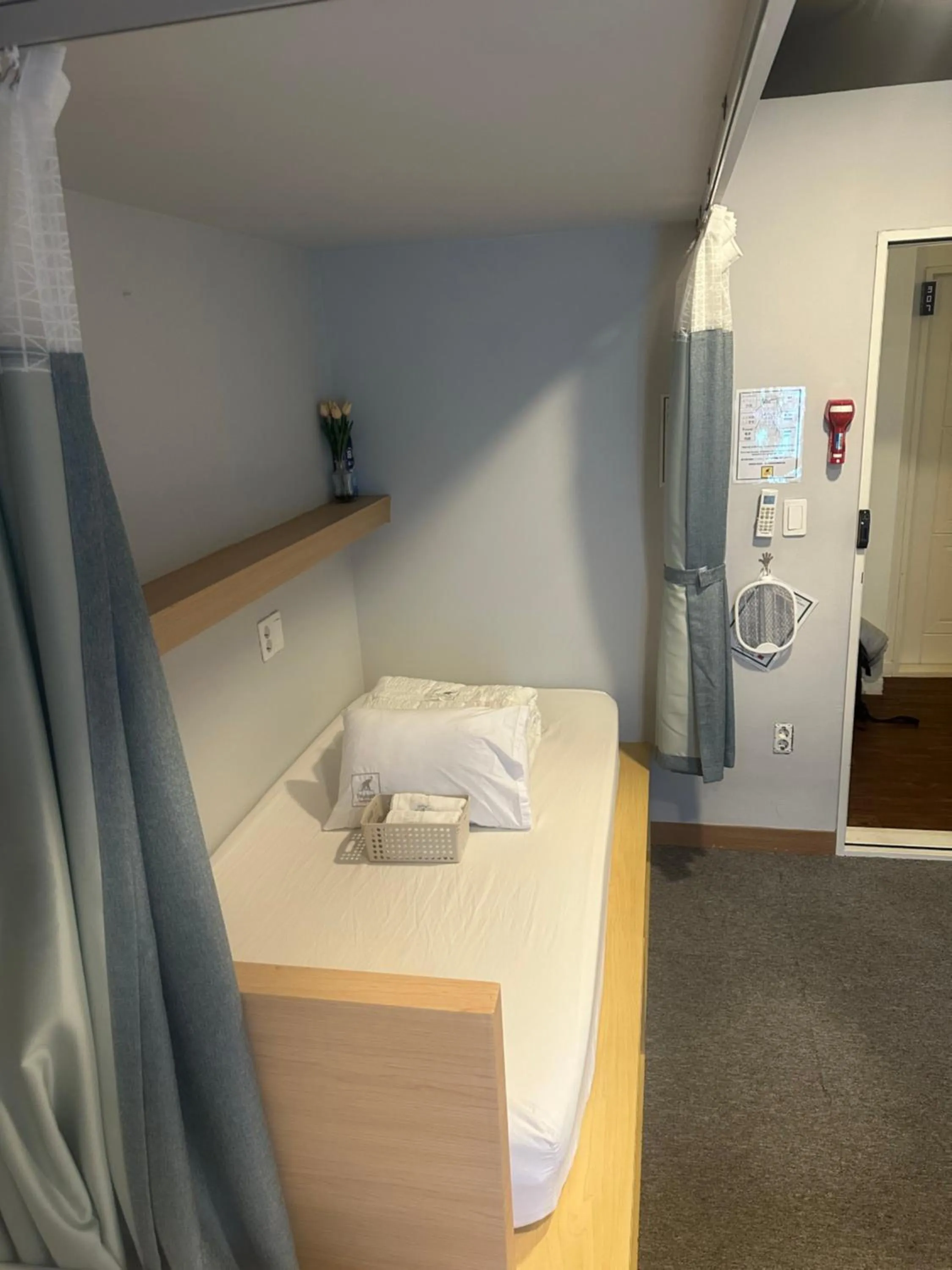 Bed in Elephant Hostel Nampo