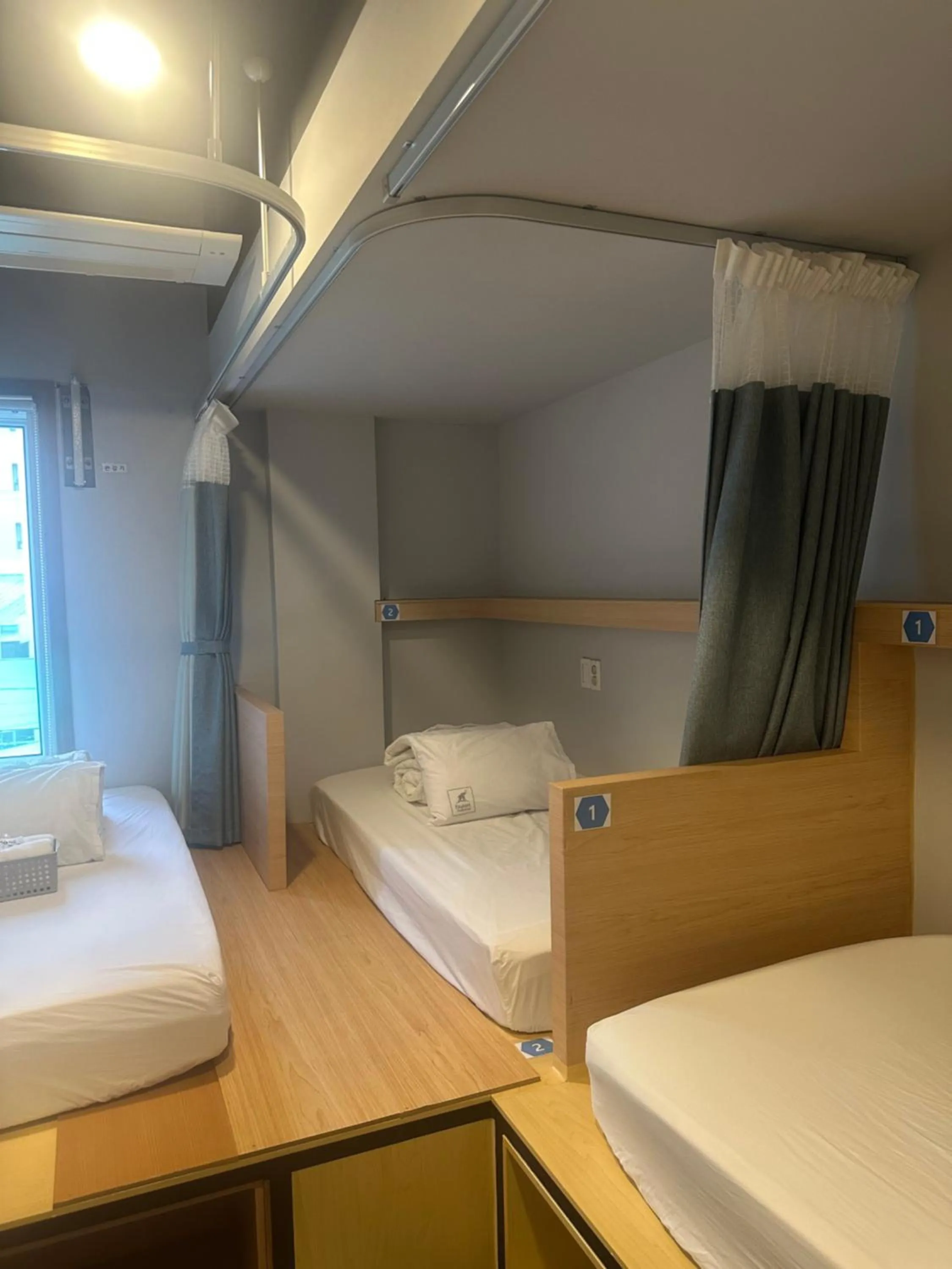 Bed in Elephant Hostel Nampo