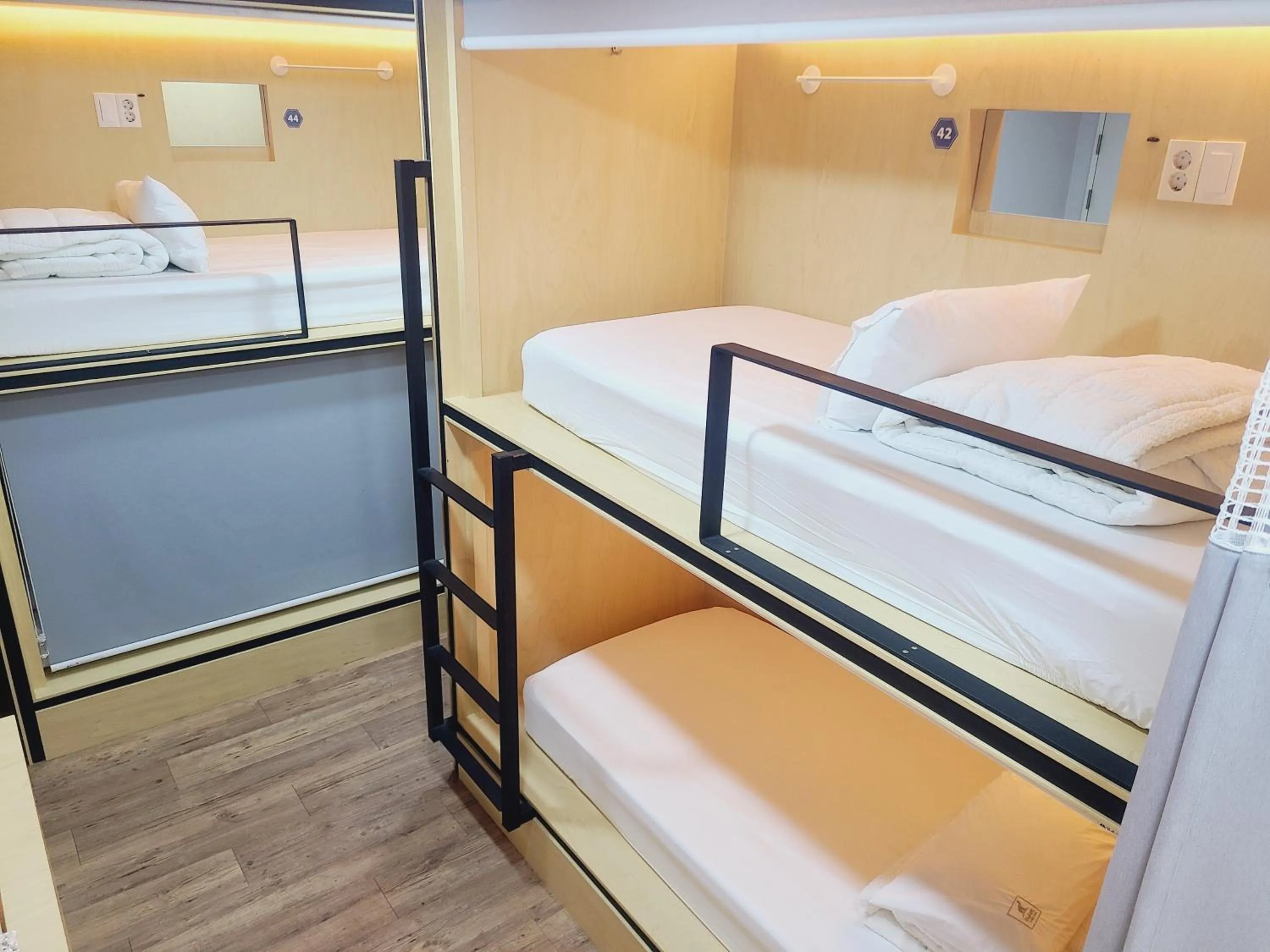 Bed in Elephant Hostel Nampo