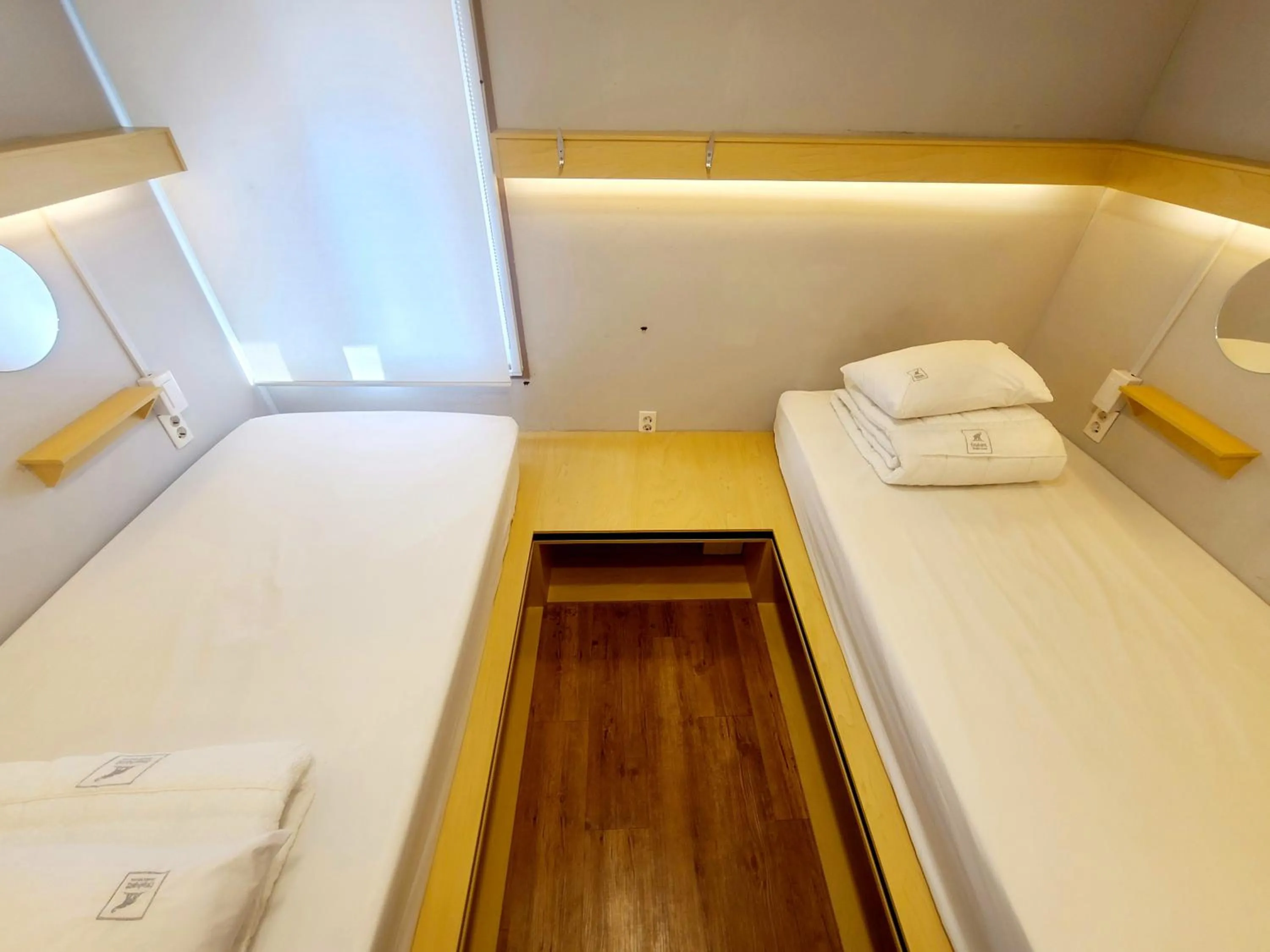 Bed in Elephant Hostel Nampo