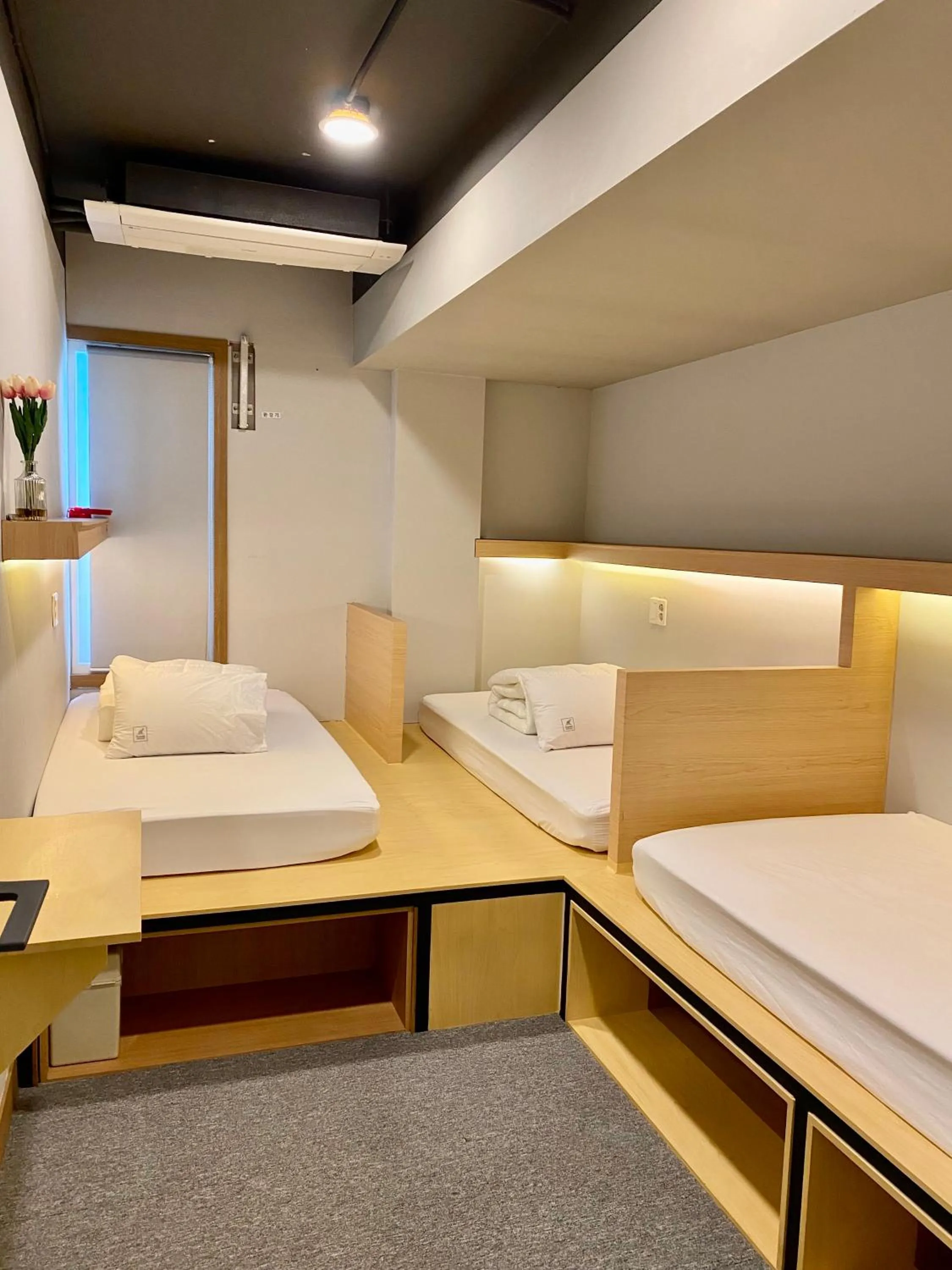 Bed in Elephant Hostel Nampo