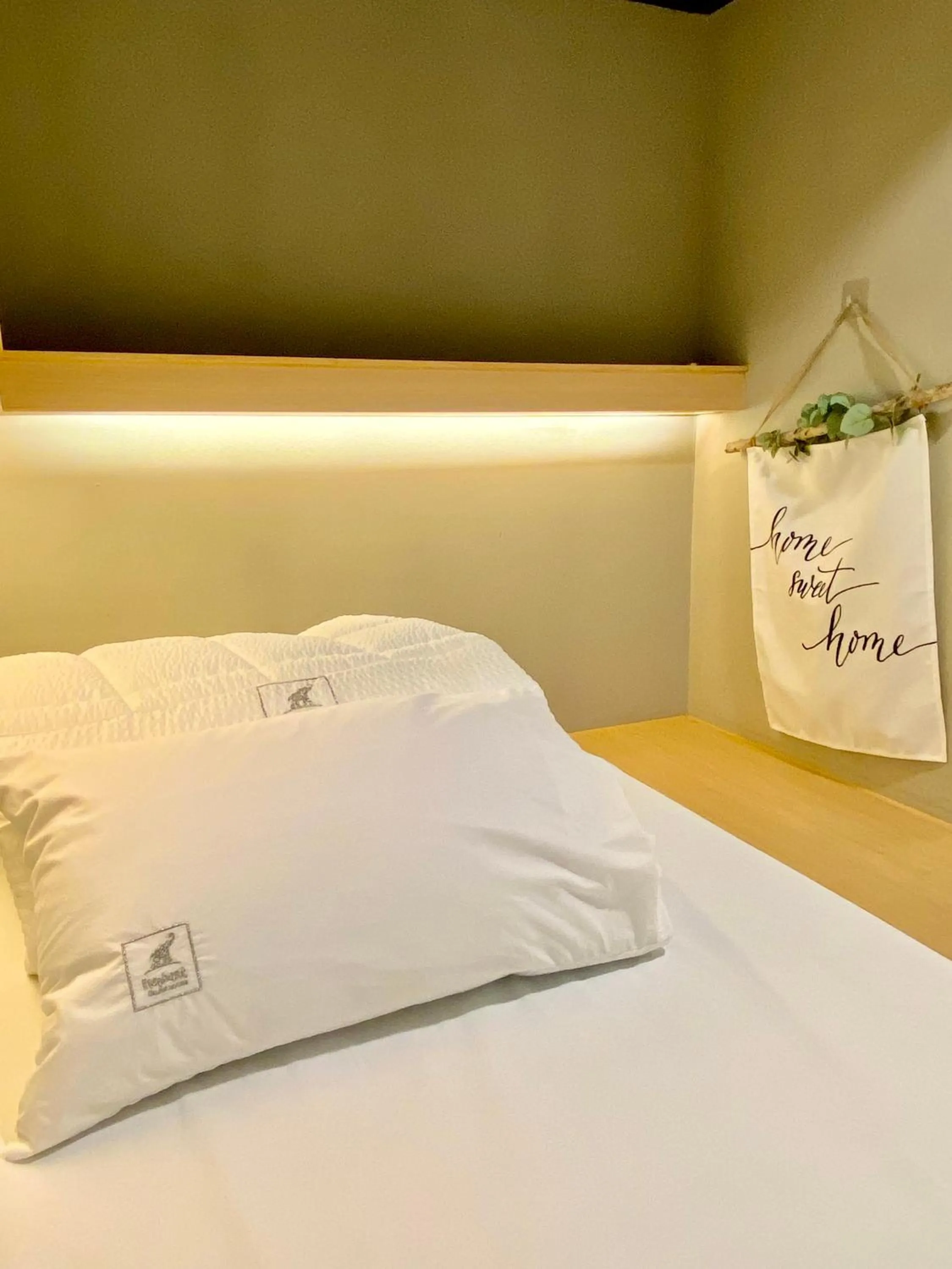 Bed in Elephant Hostel Nampo