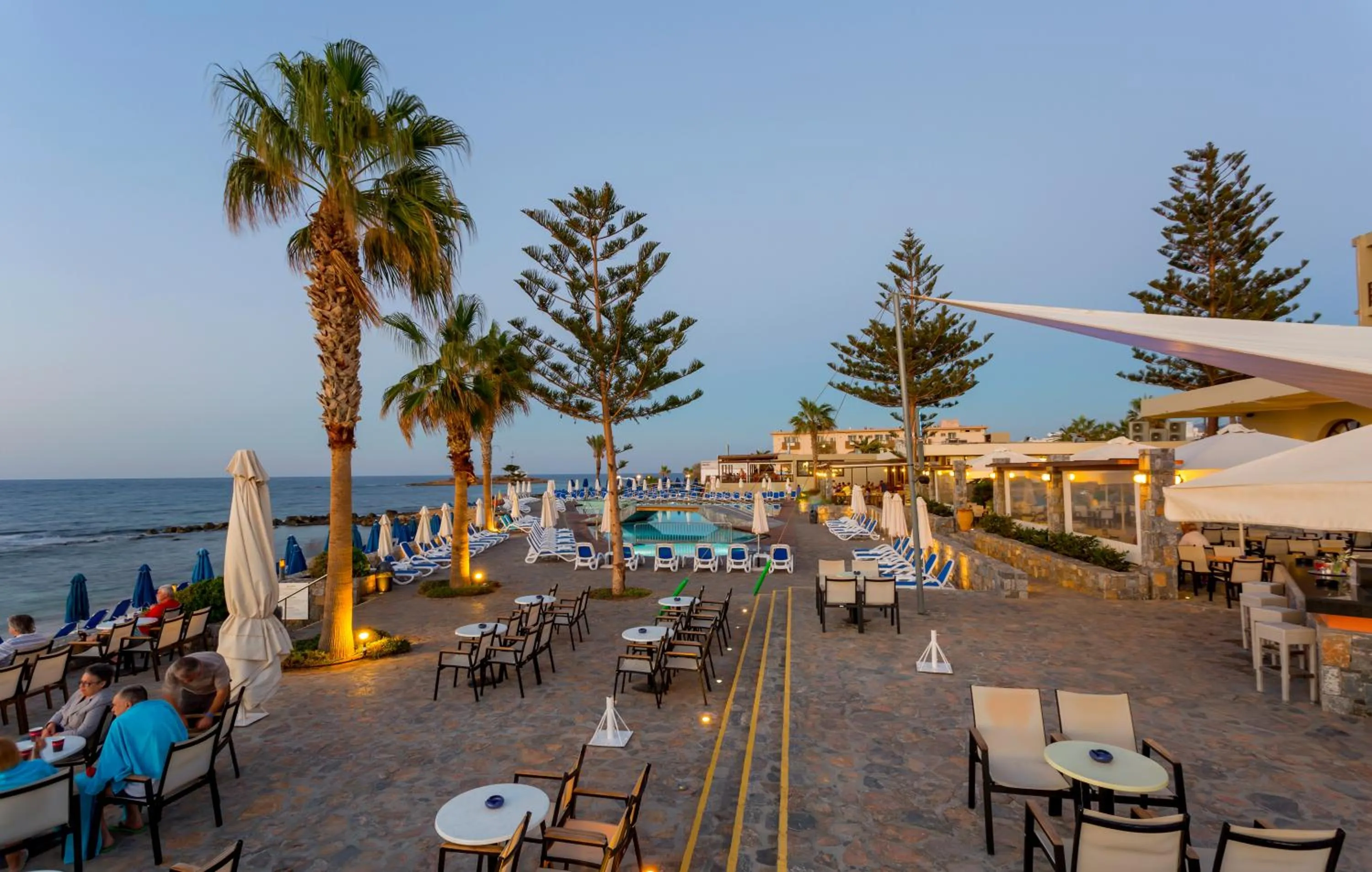 Patio in Dessole Malia Beach - All Inclusive