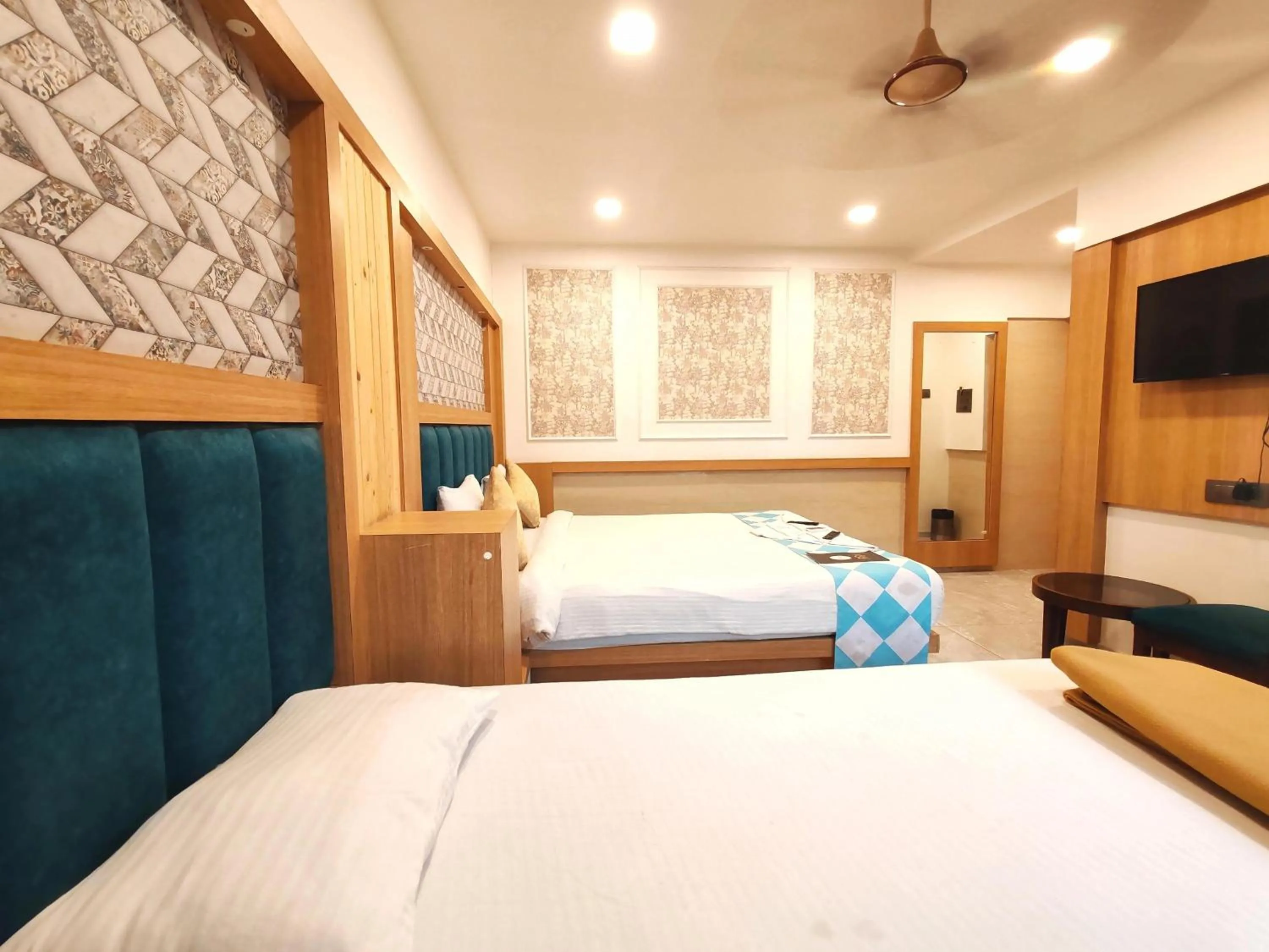 Bed in Hotel Aishwarya Residency