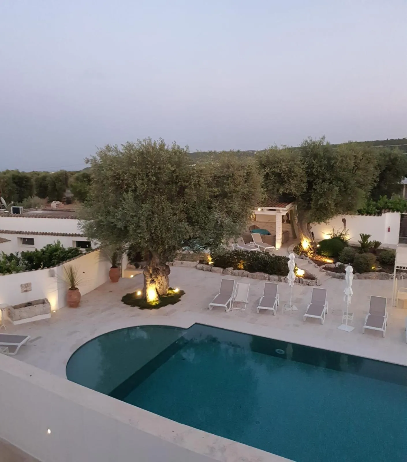 Pool view in B&B Antico Ulivo