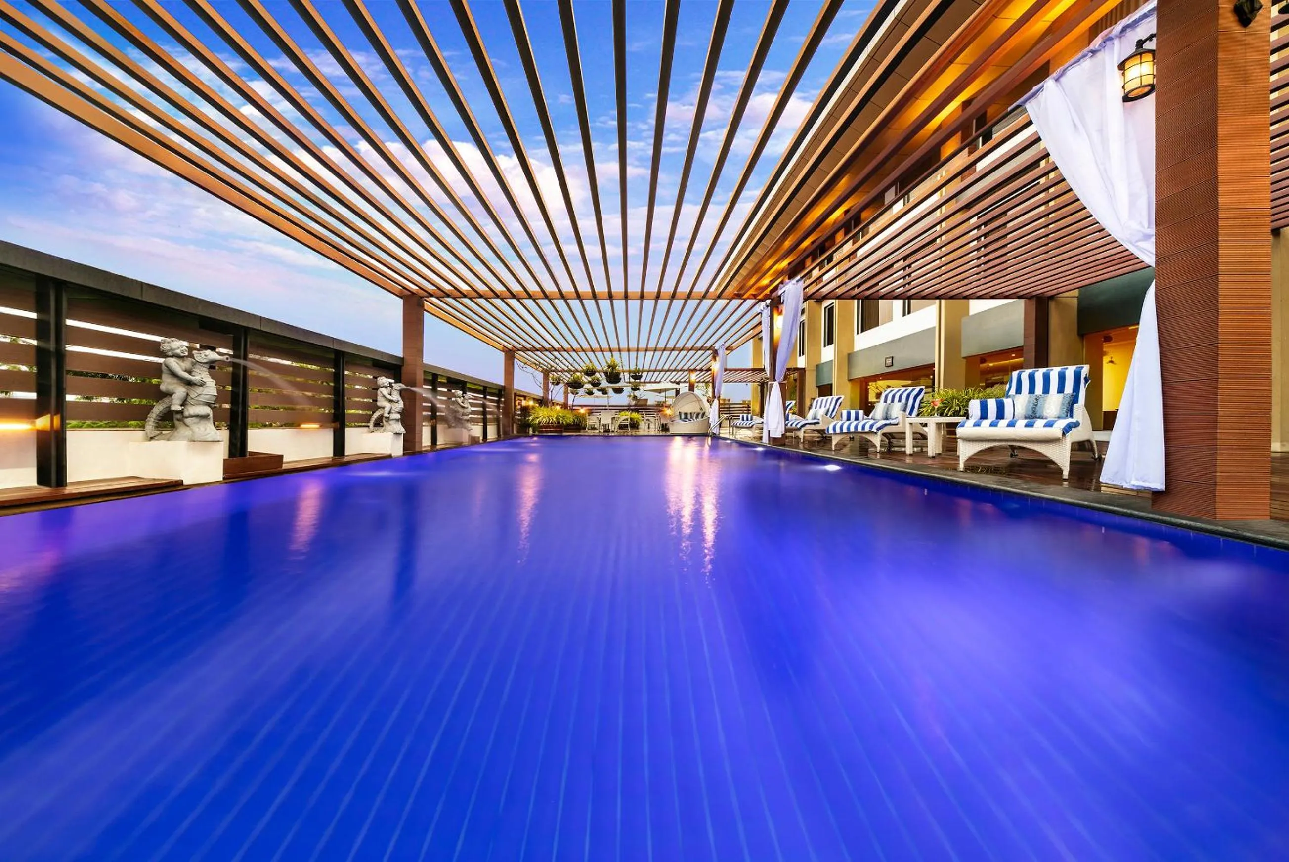 Swimming pool in Grand Kakinada by GRT Hotels