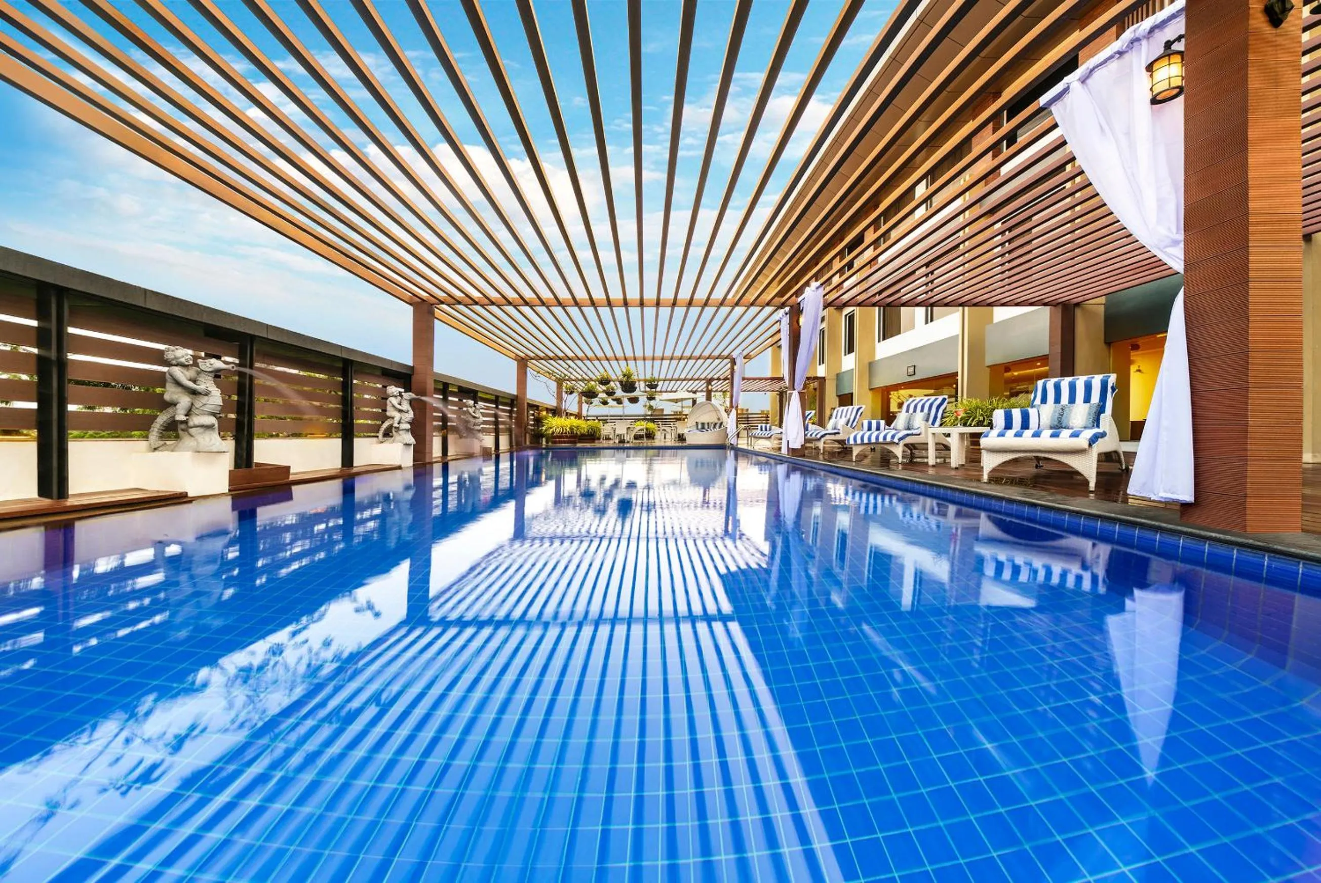 Swimming pool in Grand Kakinada by GRT Hotels