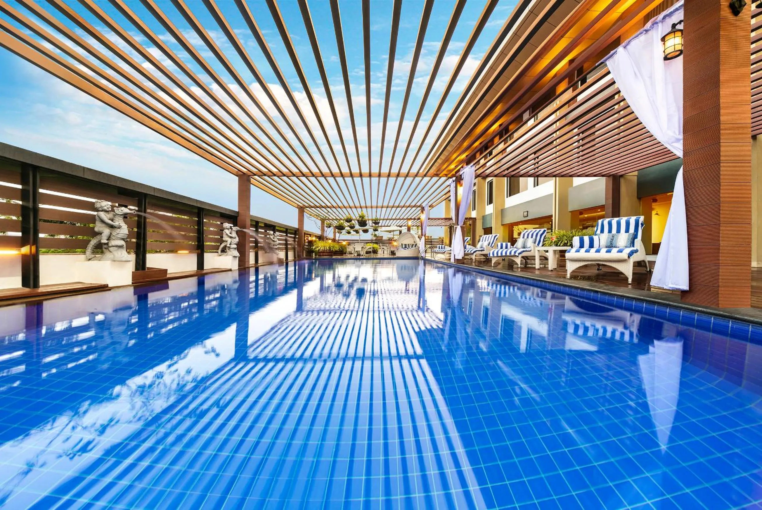 Swimming pool in Grand Kakinada by GRT Hotels