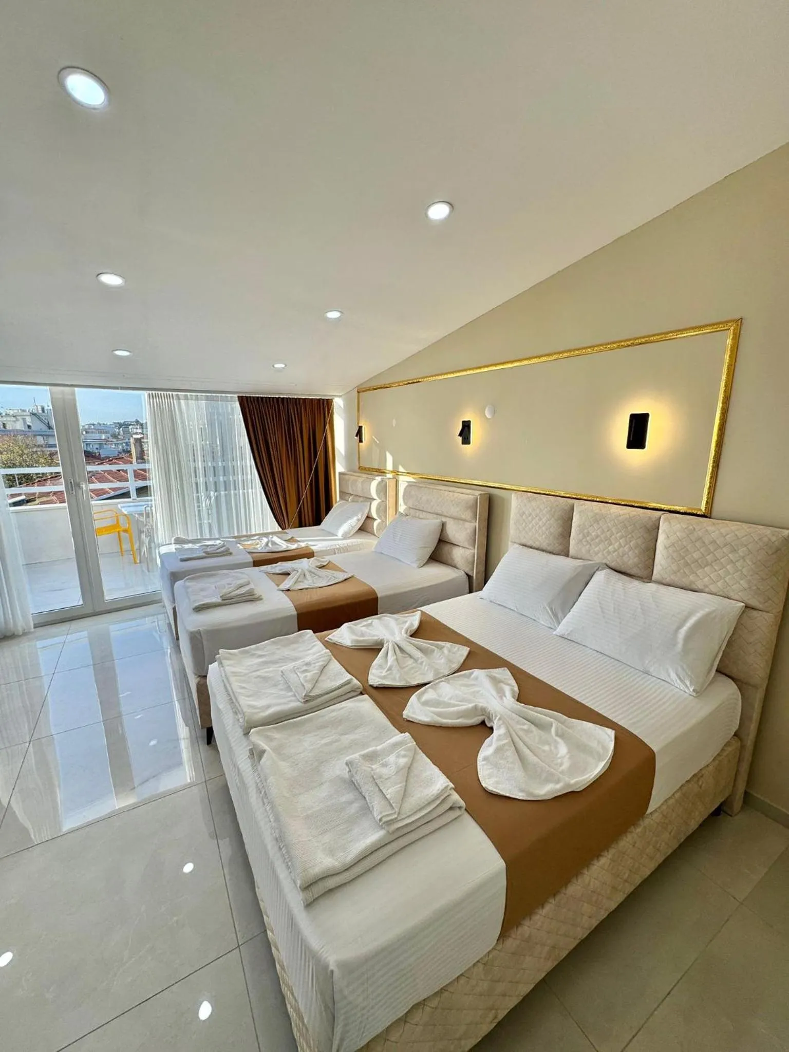 Bed in Hagia Sophia Palace Hotel