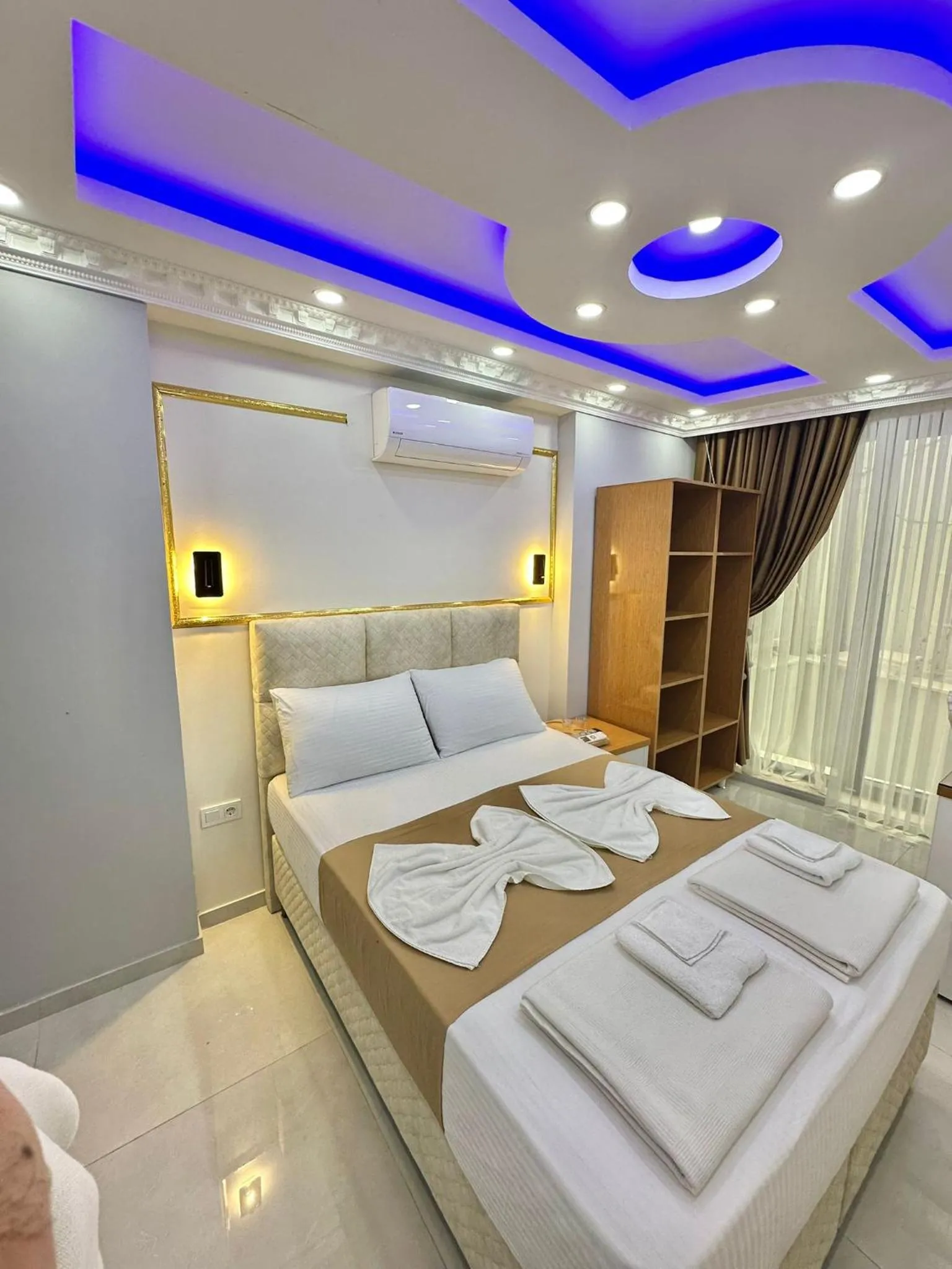 Bed in Hagia Sophia Palace Hotel