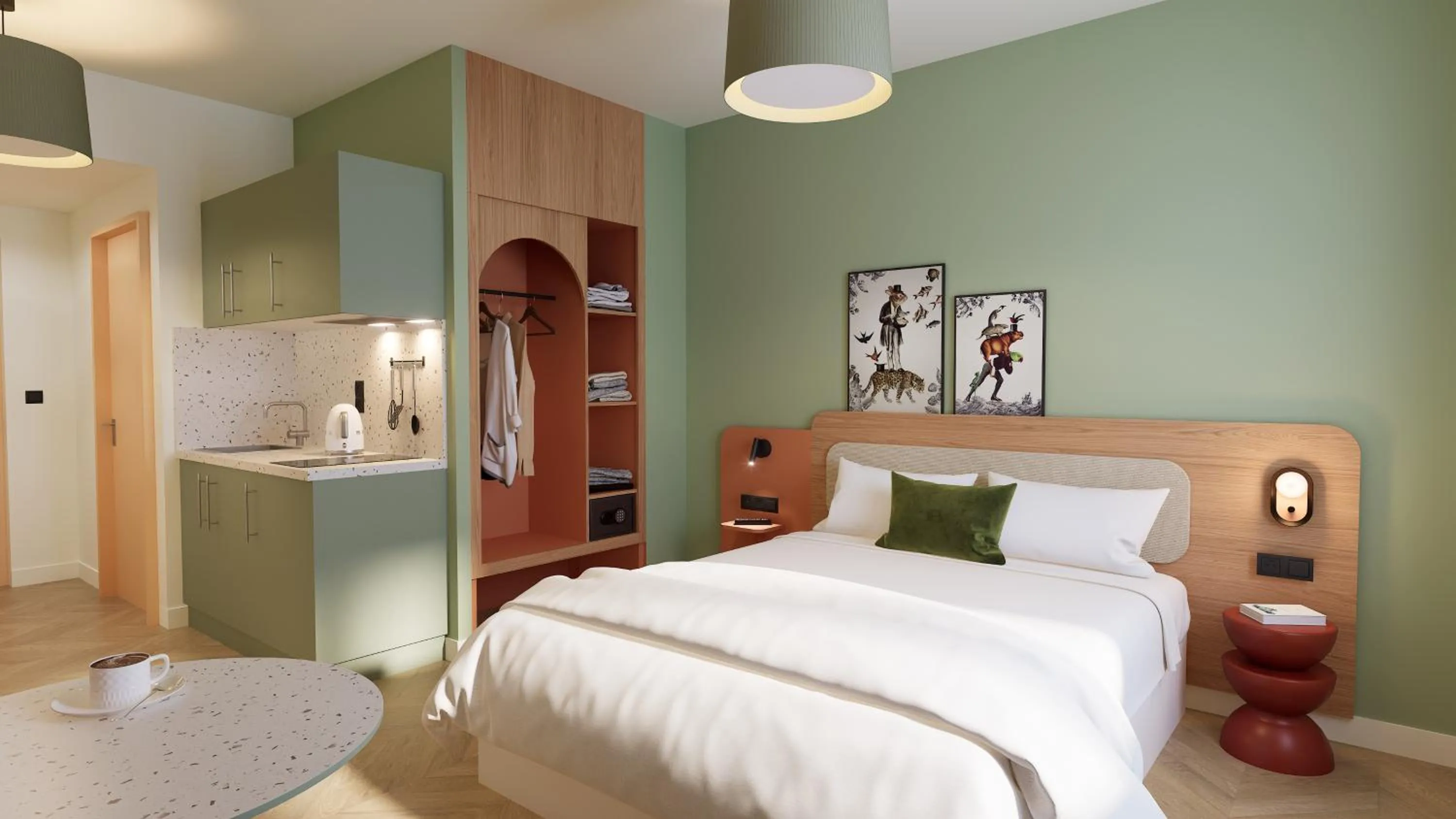 Two-Bedroom Apartment (6 Adults) in All Suites Appart Hotel Serris Val-d'Europe
