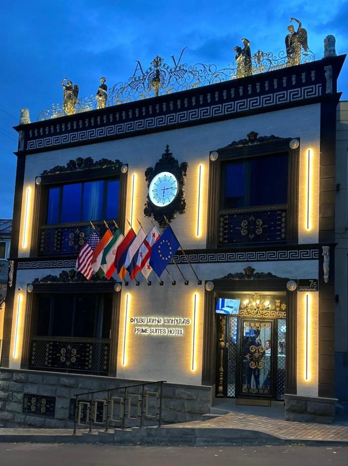 Property building in Prime Suites Hotel