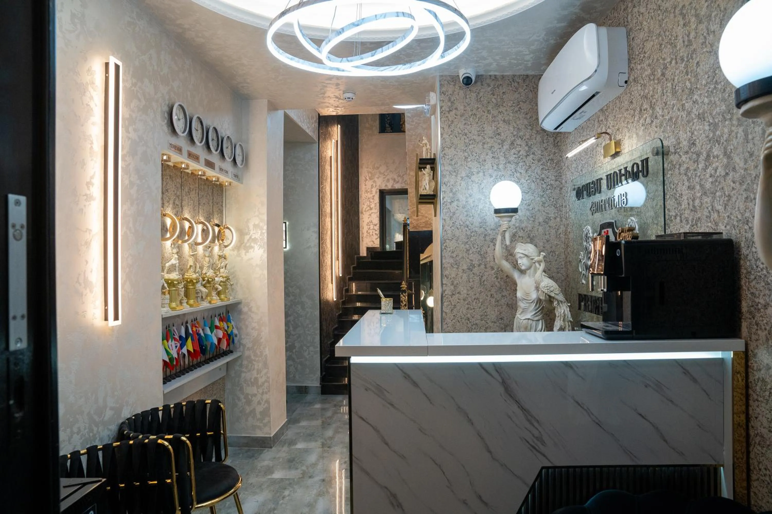 Seating area in Prime Suites Hotel