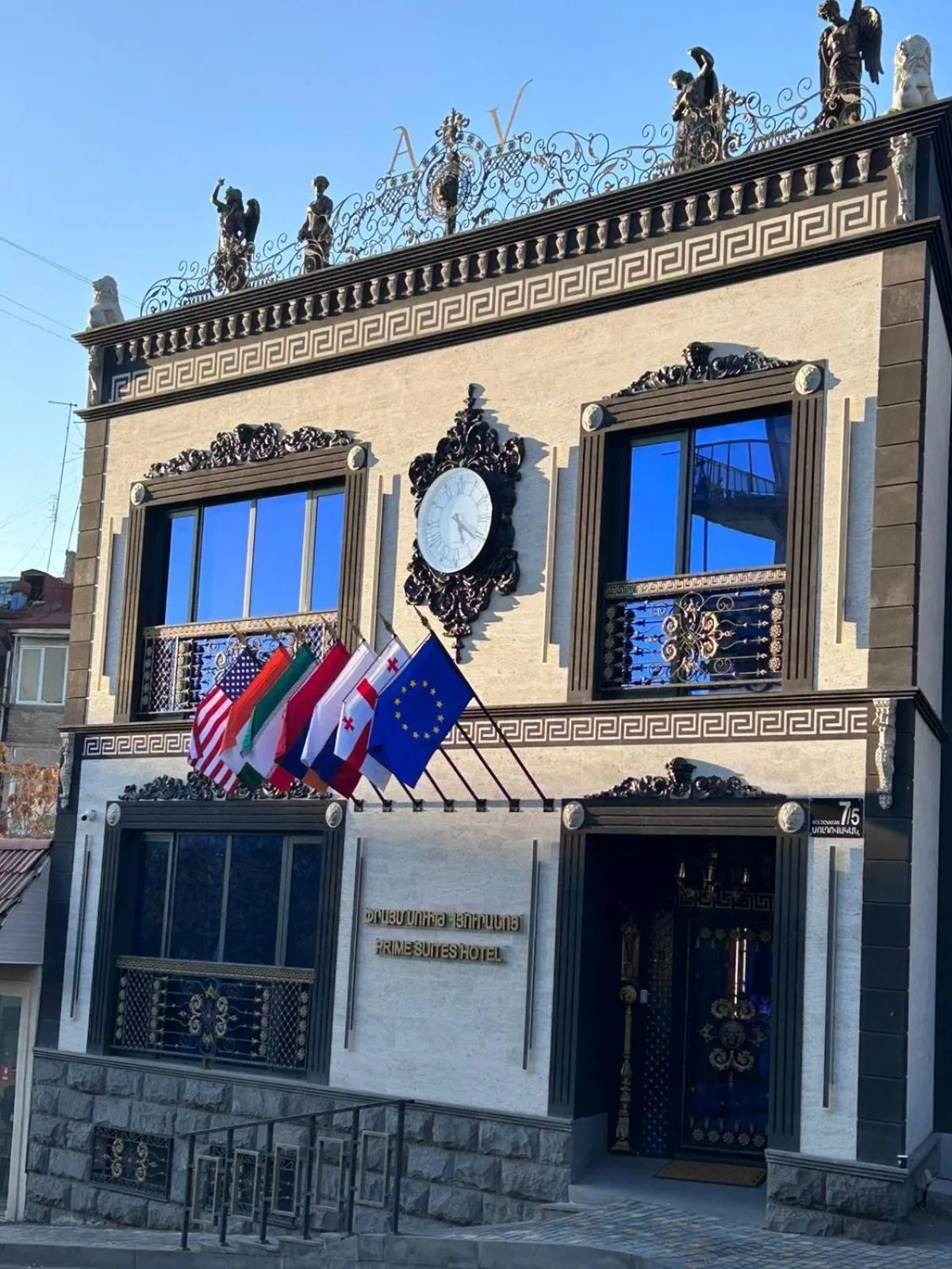 Property building in Prime Suites Hotel