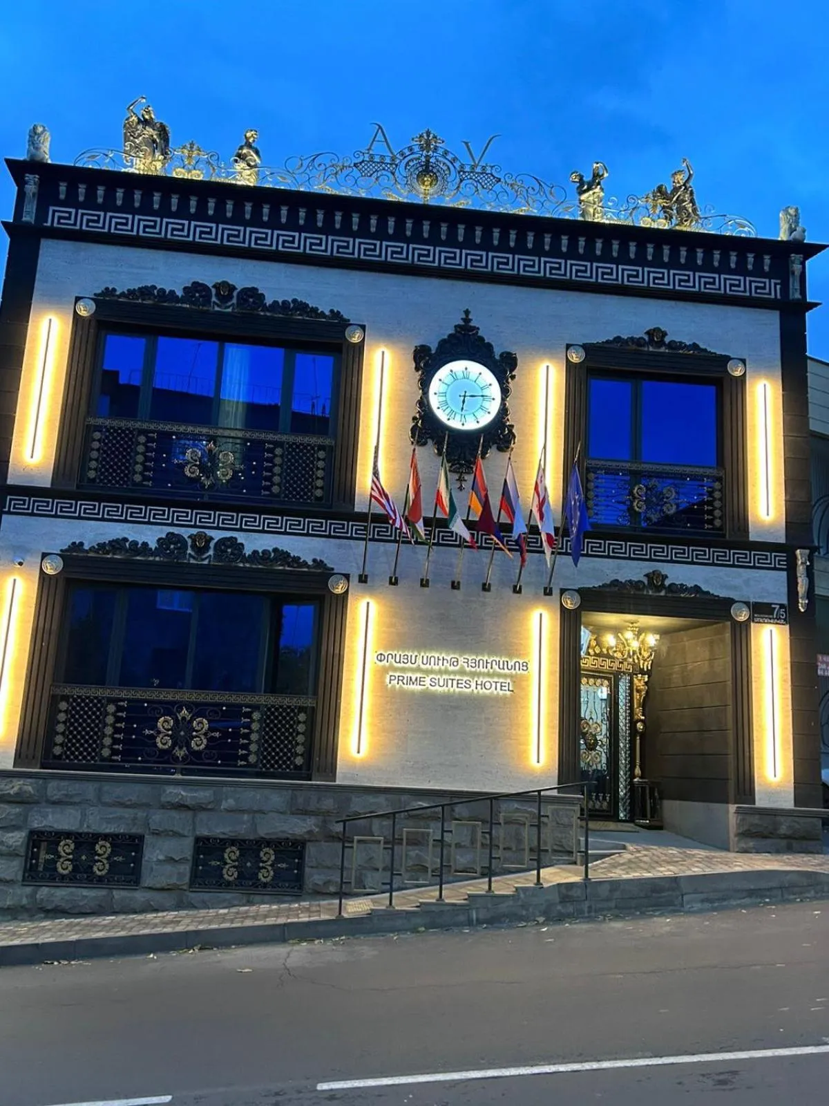 Property building in Prime Suites Hotel