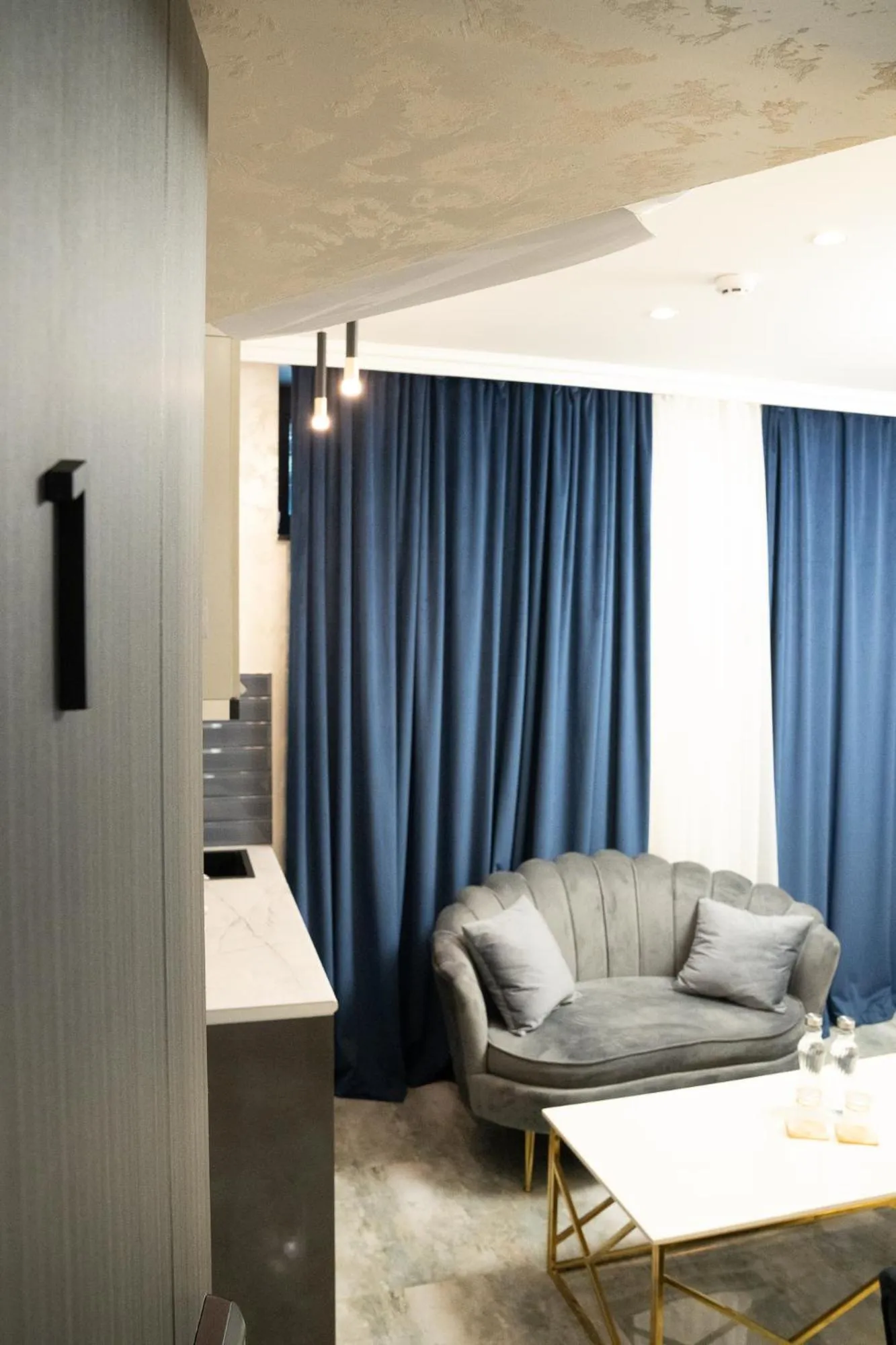 Seating area in Prime Suites Hotel