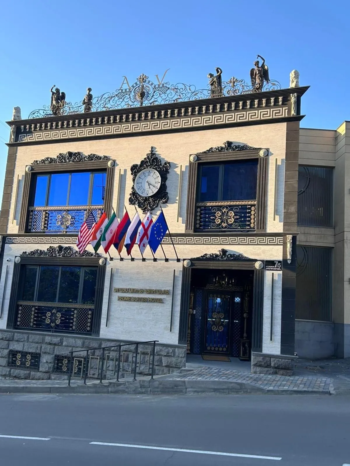 Property building in Prime Suites Hotel