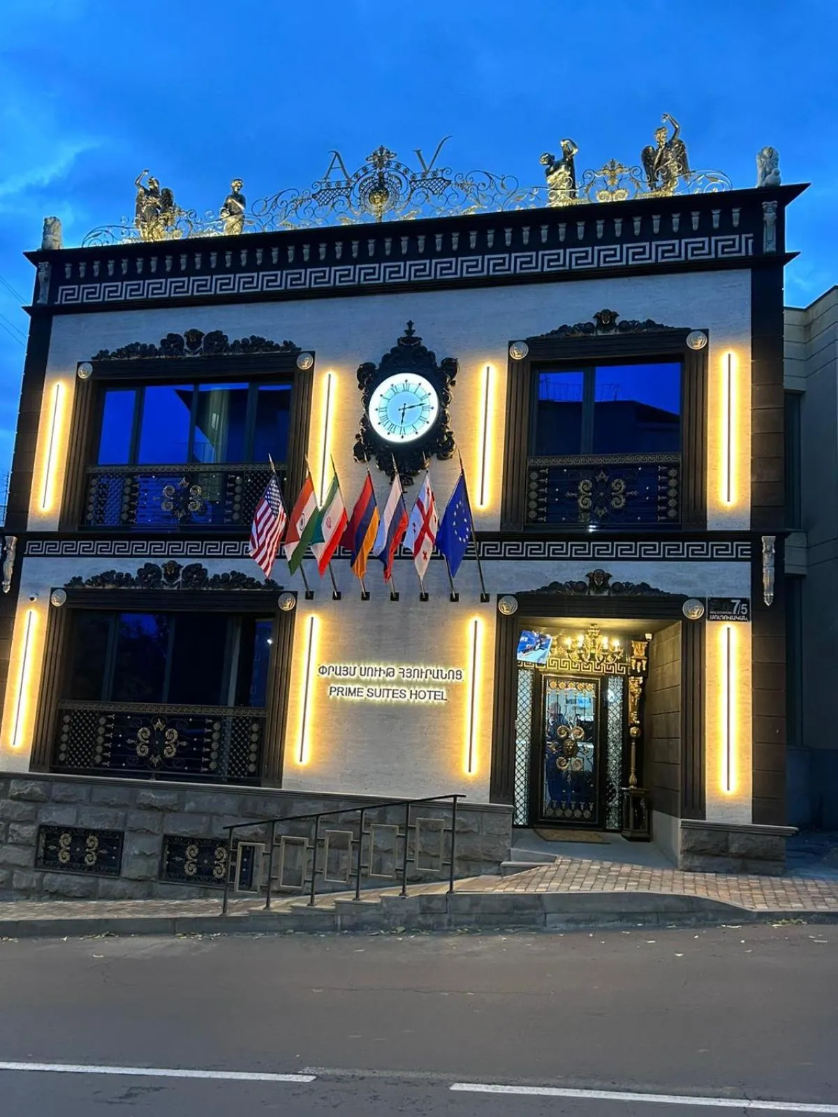 Property building in Prime Suites Hotel