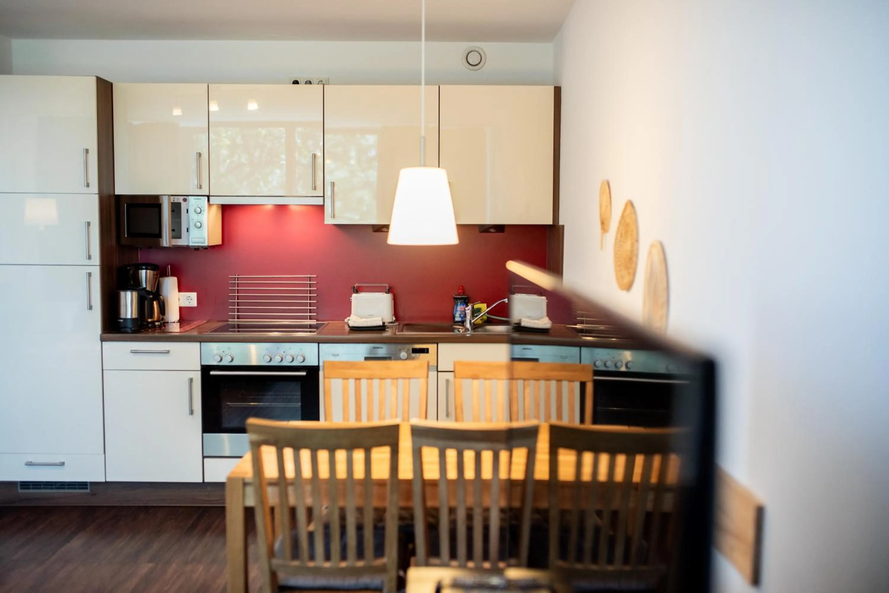 kitchen in Apartments am Südkanal