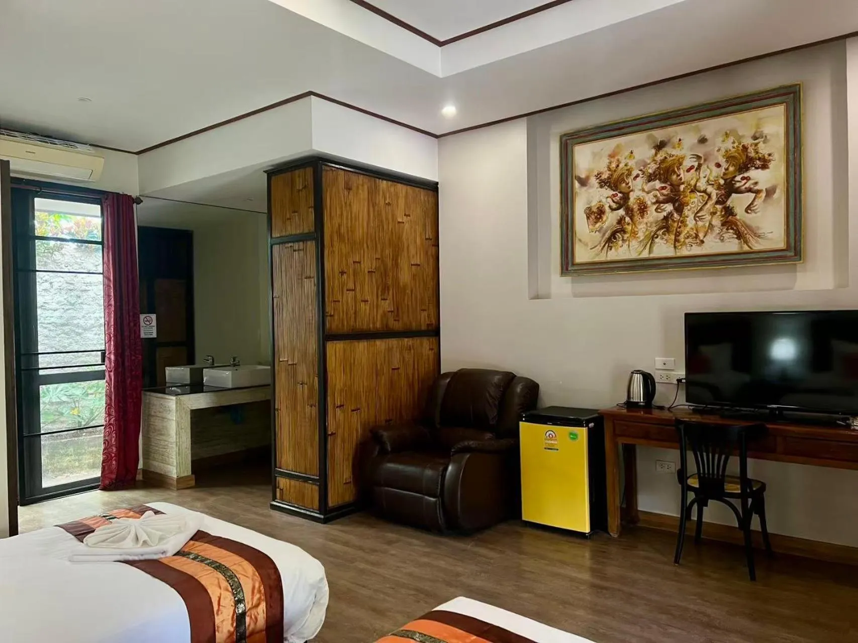 Bed in Laan Mai Fai Chang Resort