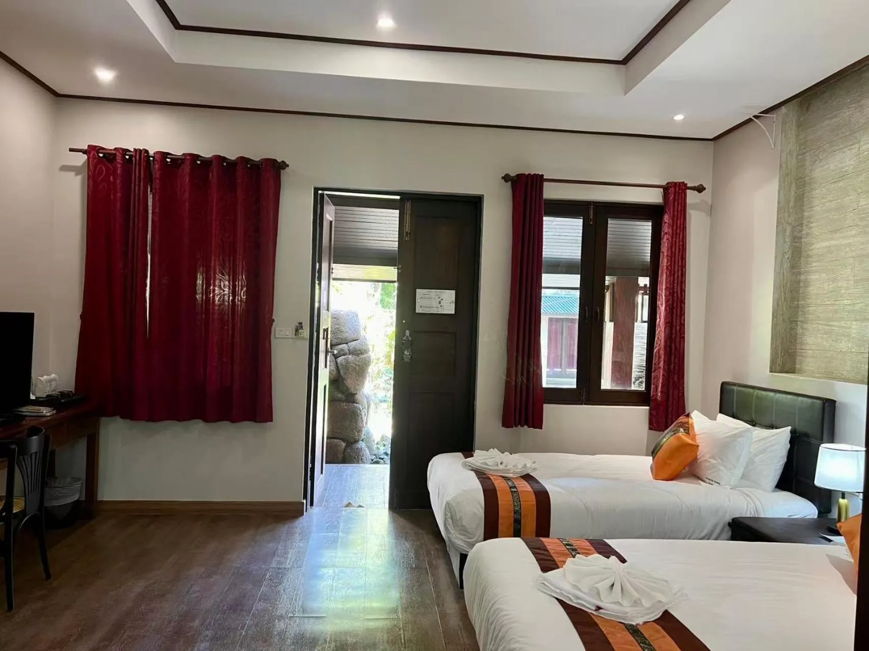 Bed in Laan Mai Fai Chang Resort