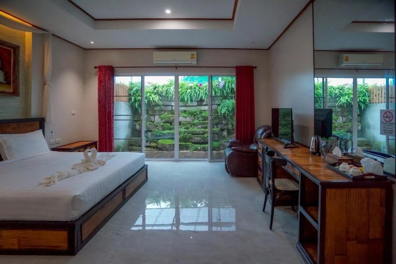 Bed in Laan Mai Fai Chang Resort