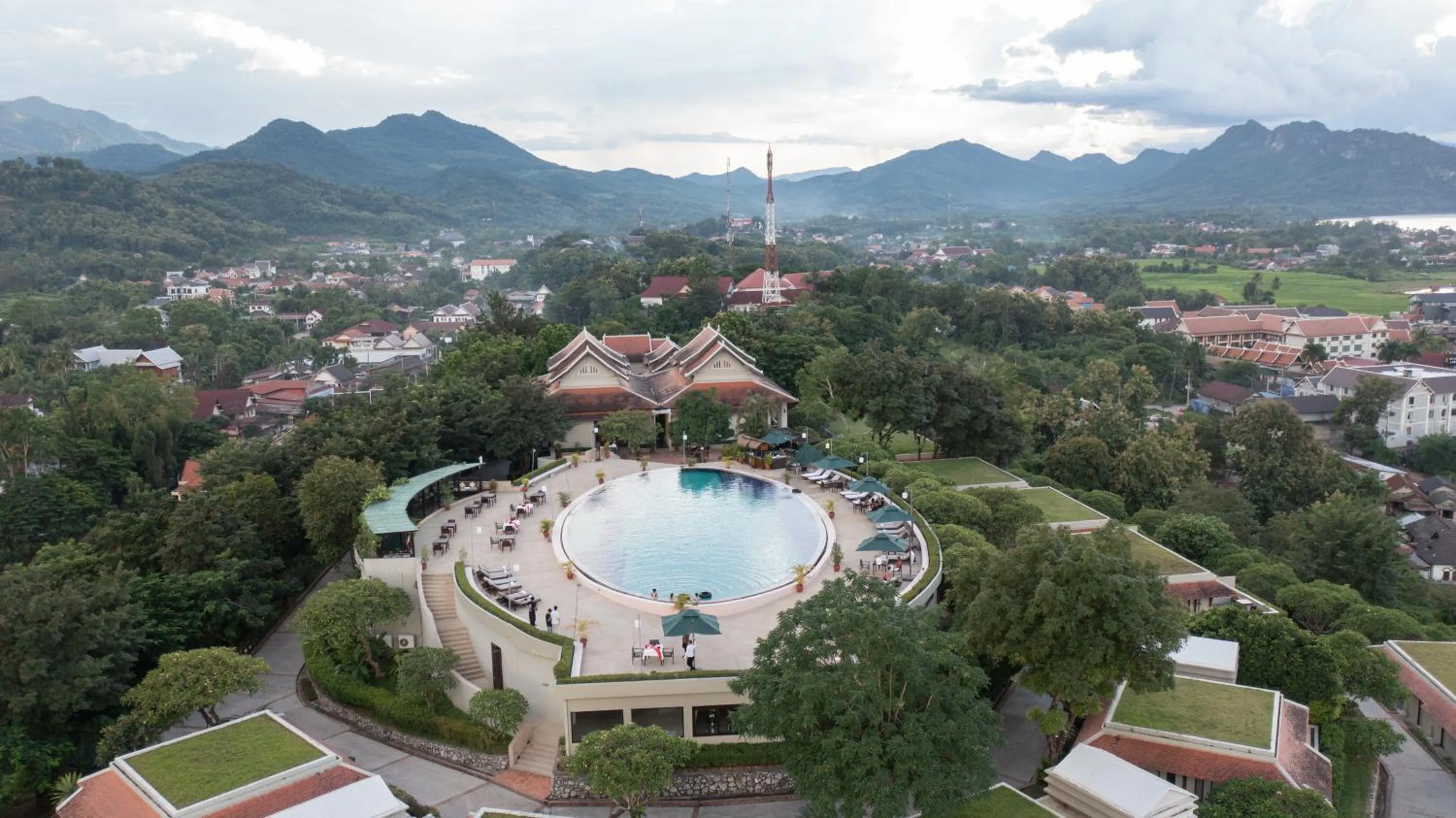 Pool view in Luang Prabang View Hotel
