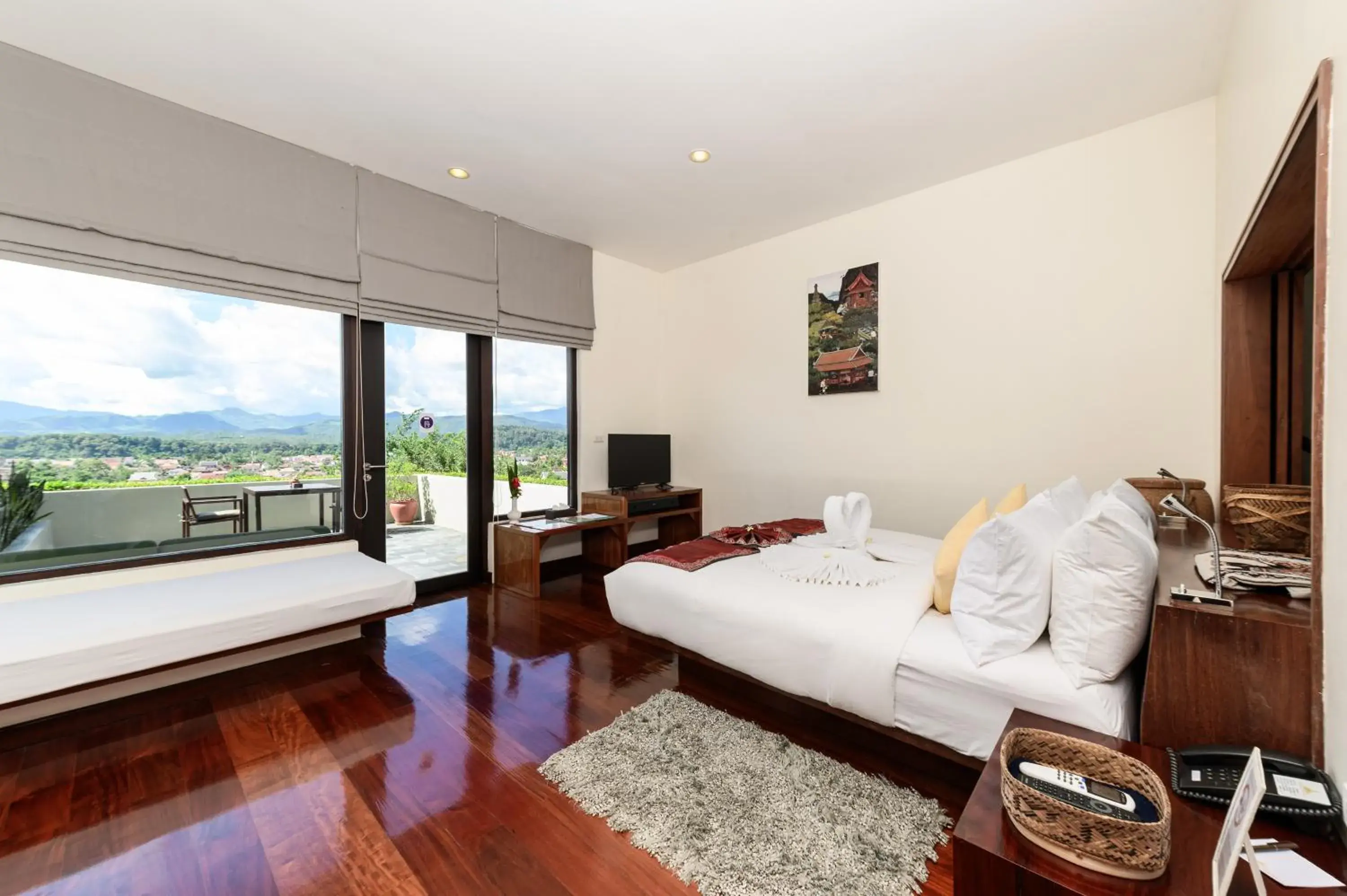 View (from property/room), Bed in Luang Prabang View Hotel View (from property/room), Bed in Luang Prabang View Hotel