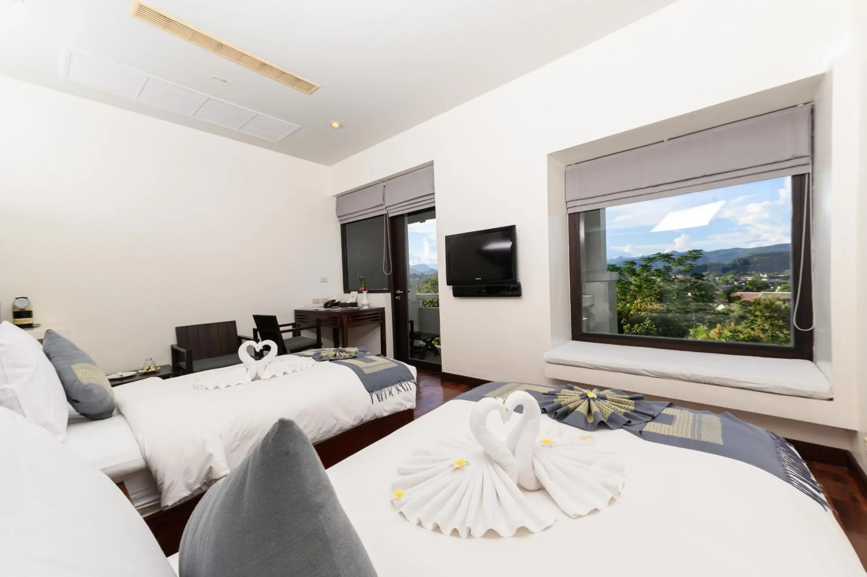 View (from property/room), Bed in Luang Prabang View Hotel View (from property/room), Bed in Luang Prabang View Hotel