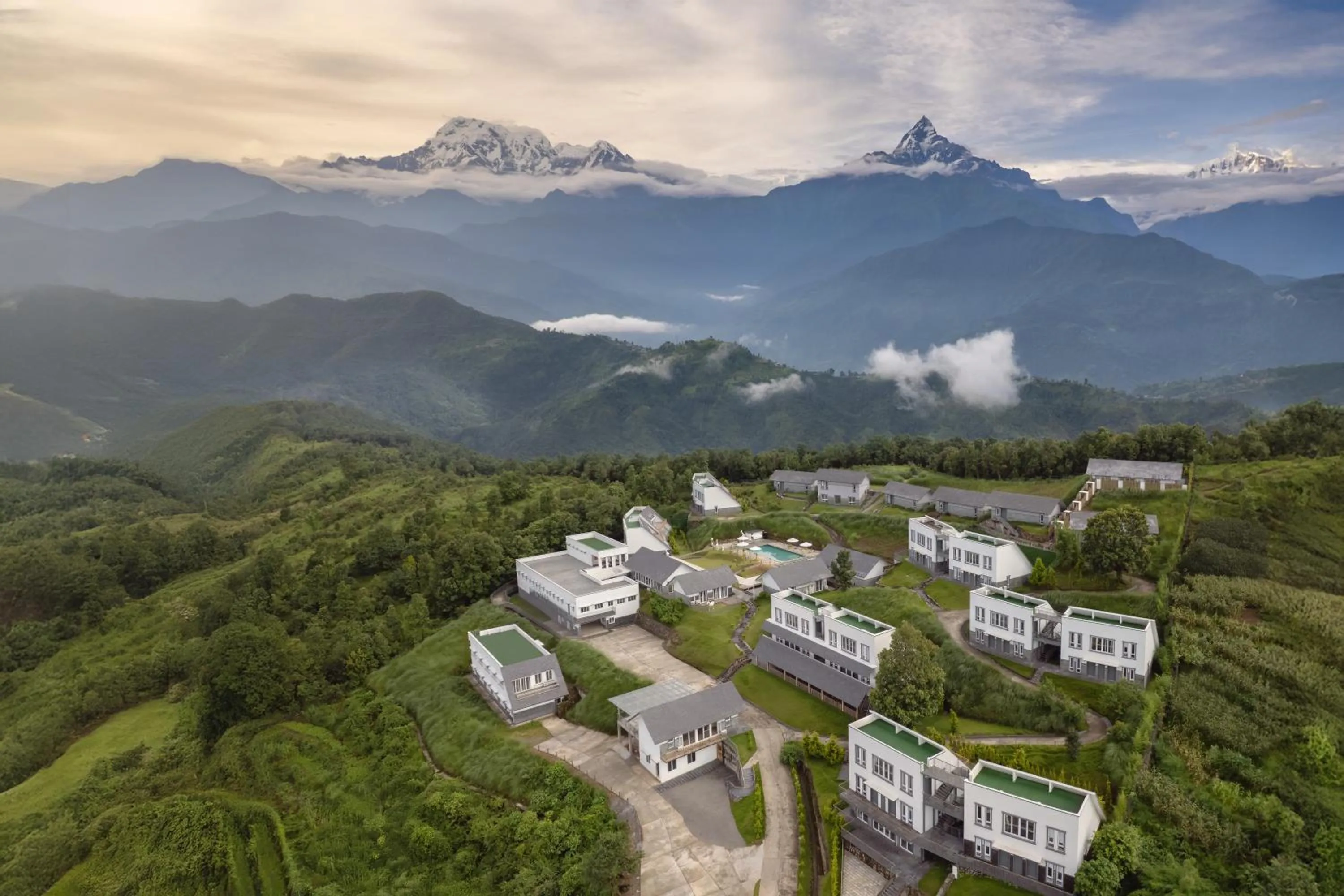 Bird's eye view in Himalayan Hideaway Resort Pokhara, The Centara Collection