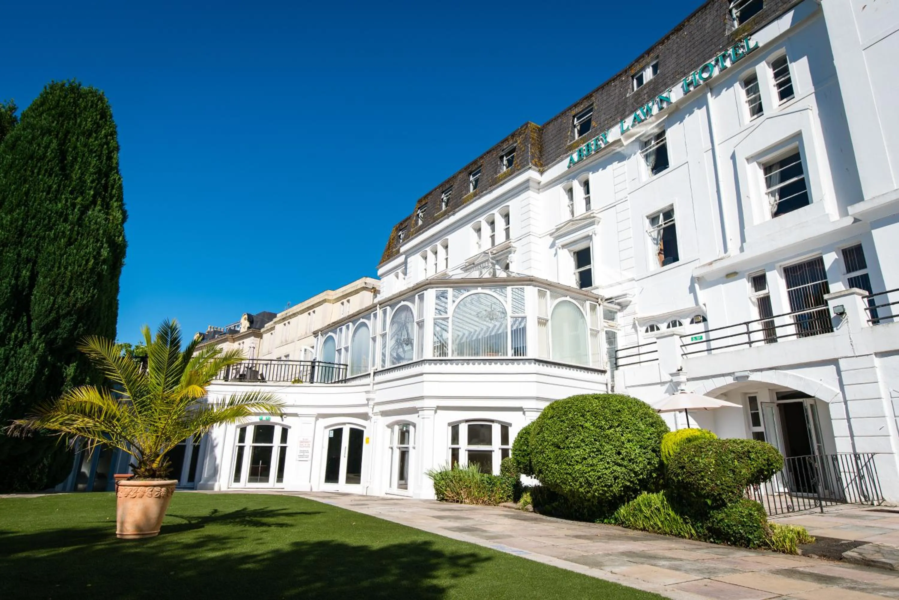 Property building in Abbey Lawn Hotel