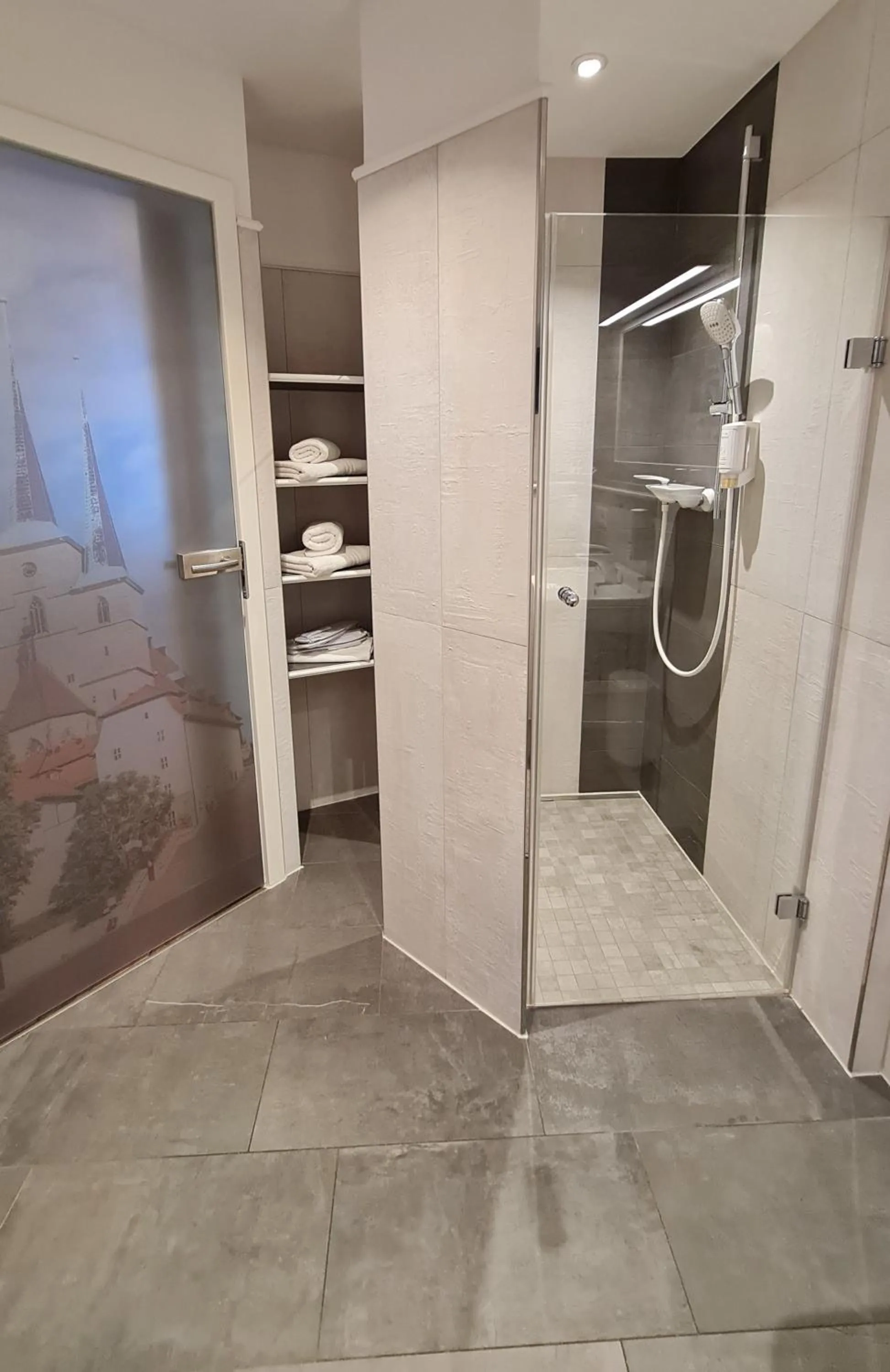 Shower in Hotel Domizil